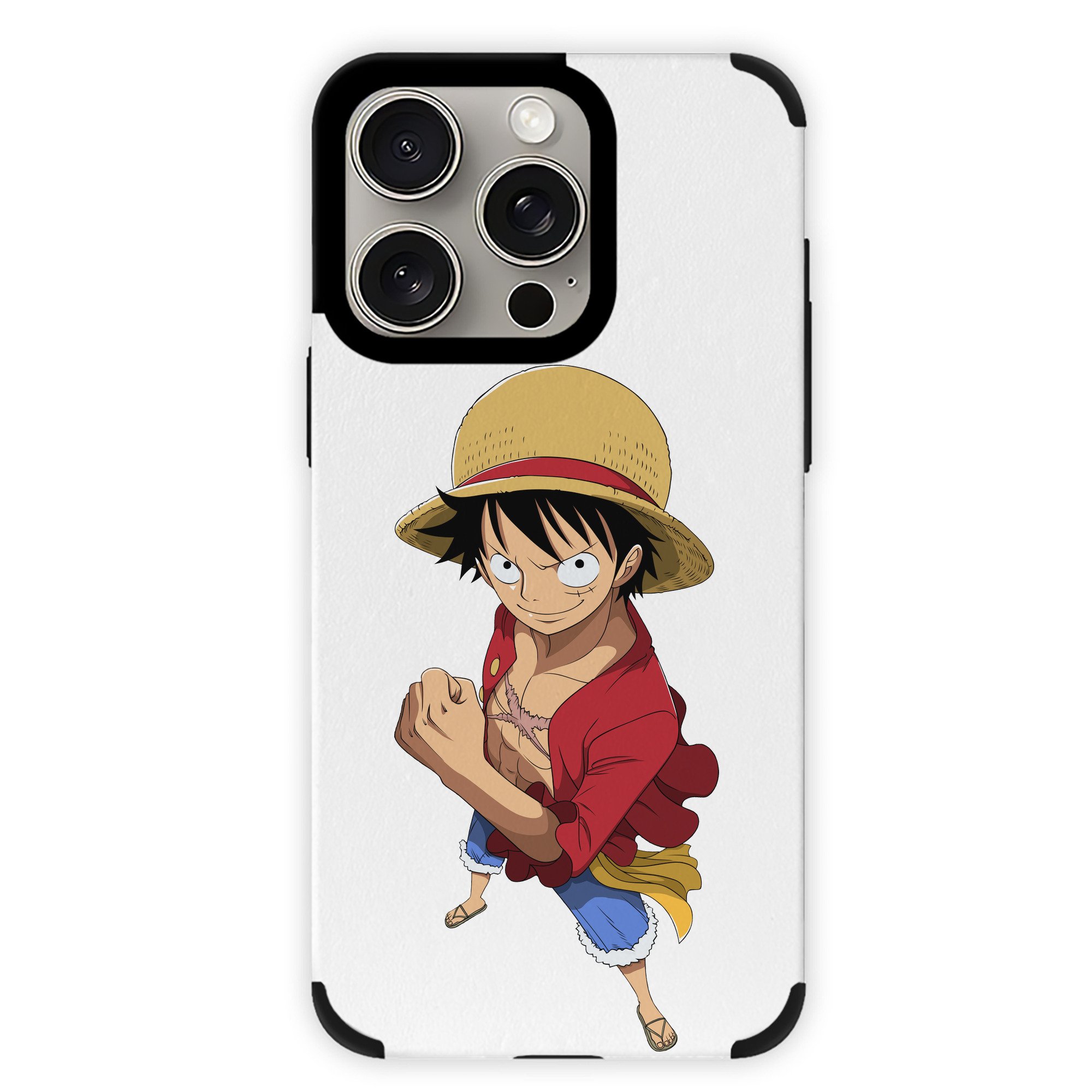 （画像用） ワンピース モンキー・D・ルフィ ONE PIECE Monkey D. Luffy 【iPhone15ProMax対応】 PUレザー スマホケース 耐衝撃＆黄変防止