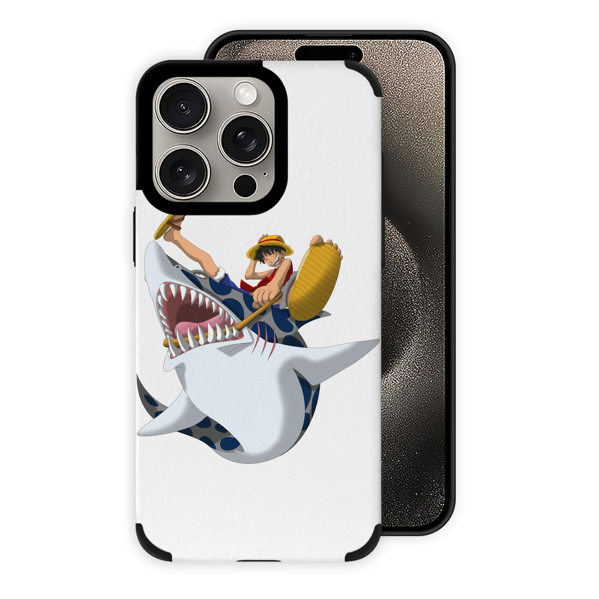 ワンピース モンキー・D・ルフィ ONE PIECE Monkey D. Luffy 【iPhone15ProMax対応】 PUレザー スマホケース 耐衝撃＆黄変防止