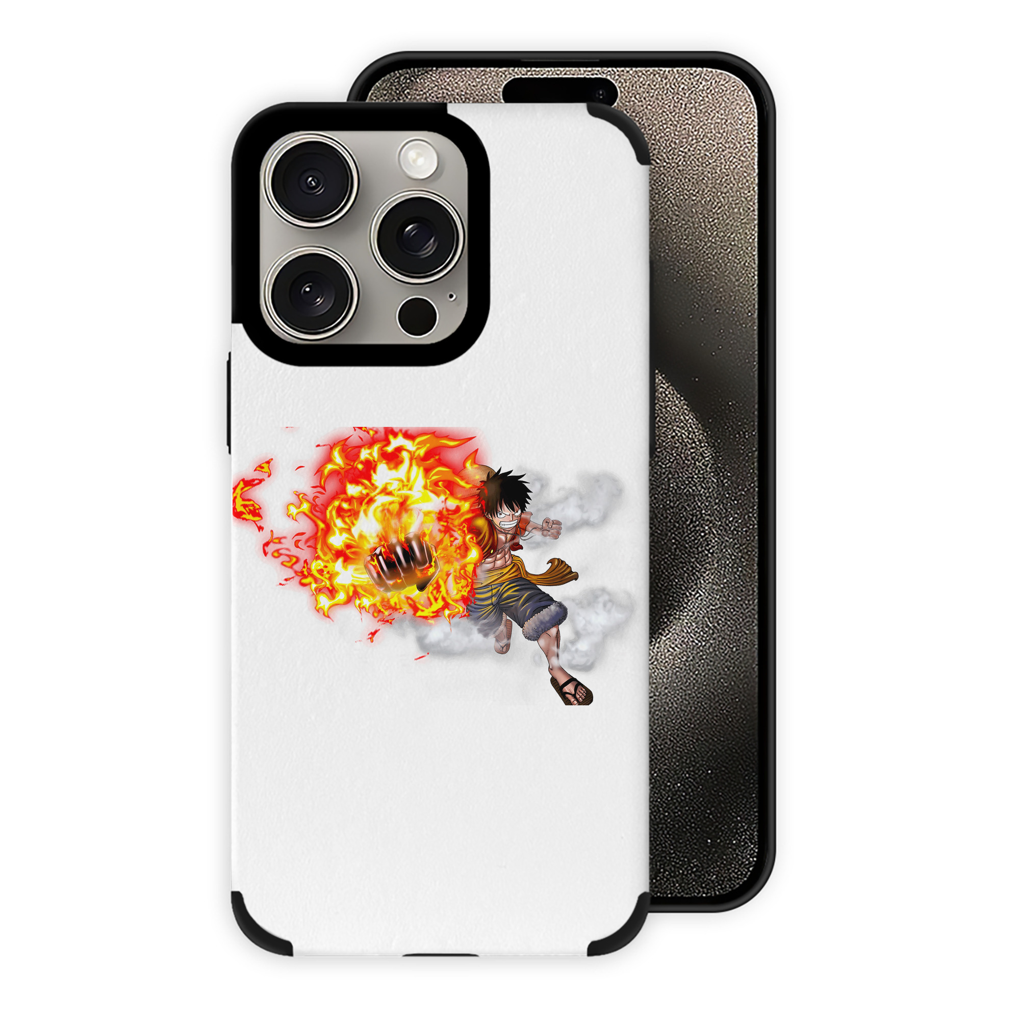 （画像用） ワンピース モンキー・D・ルフィ ONE PIECE Monkey D. Luffy 【iPhone15ProMax対応】 PUレザー スマホケース 耐衝撃＆黄変防止