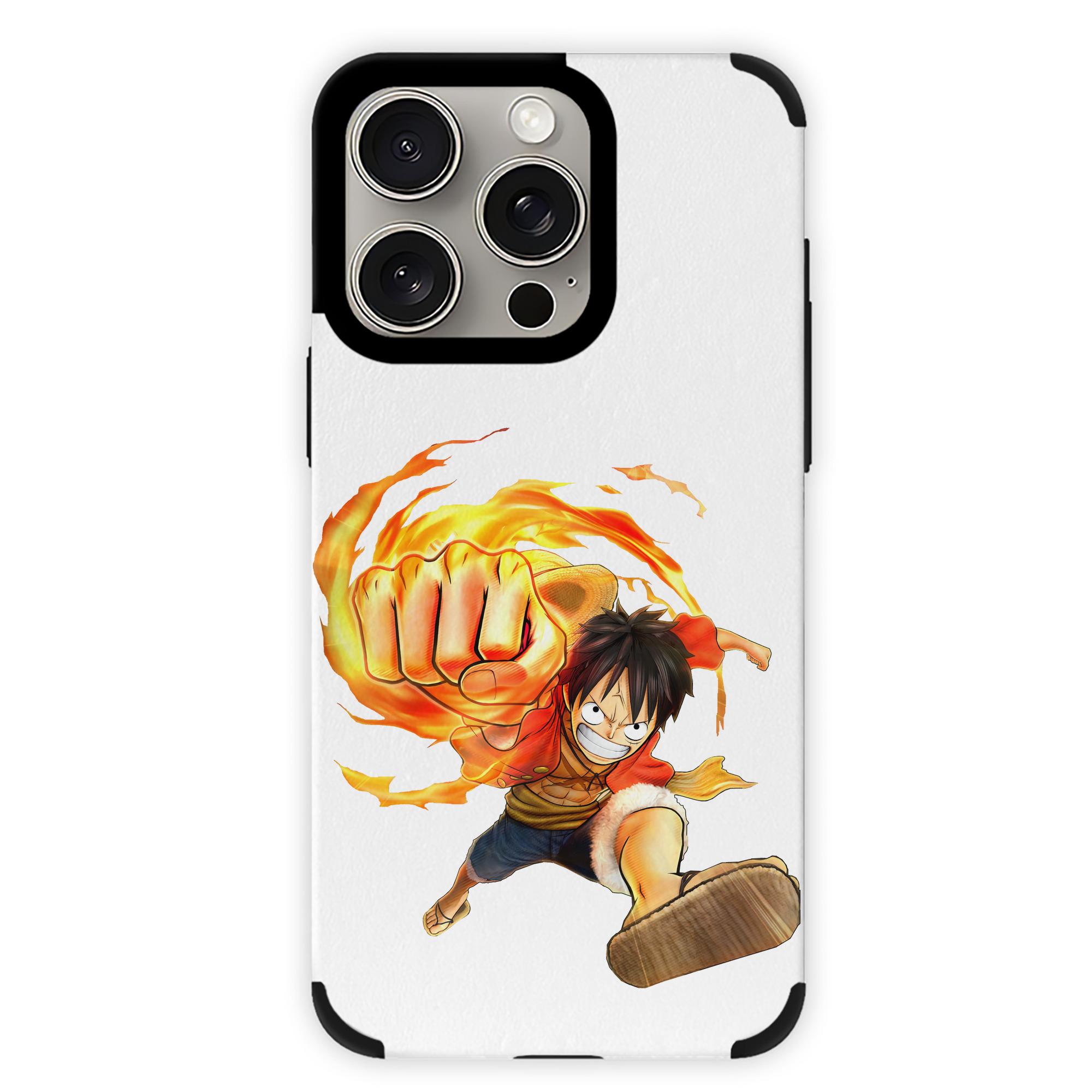 （画像用） ワンピース モンキー・D・ルフィ ONE PIECE Monkey D. Luffy 【iPhone15ProMax対応】 PUレザー スマホケース 耐衝撃＆黄変防止