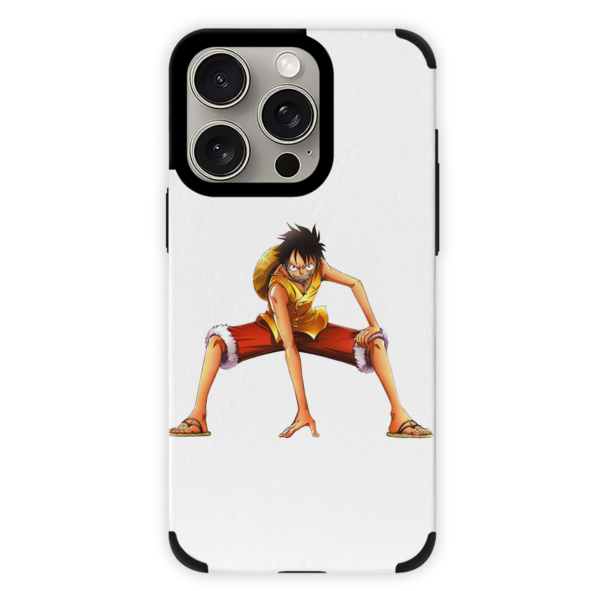 （画像用） ワンピース モンキー・D・ルフィ ONE PIECE Monkey D. Luffy 【iPhone15ProMax対応】 PUレザー スマホケース 耐衝撃＆黄変防止