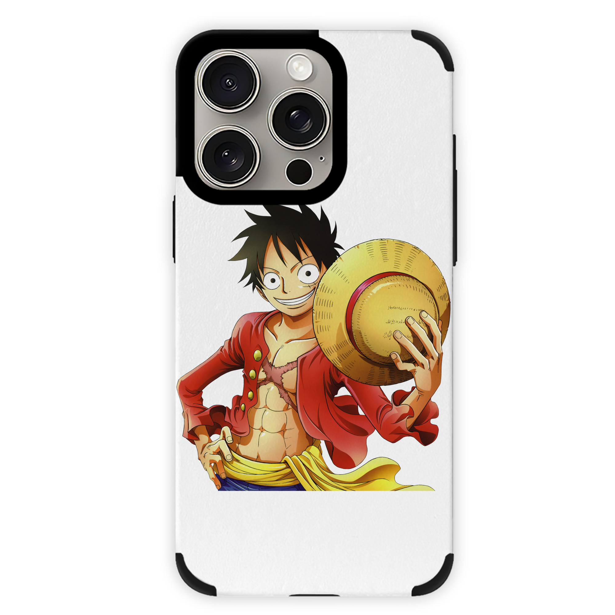 （画像用） ワンピース モンキー・D・ルフィ ONE PIECE Monkey D. Luffy 【iPhone15ProMax対応】 PUレザー スマホケース 耐衝撃＆黄変防止