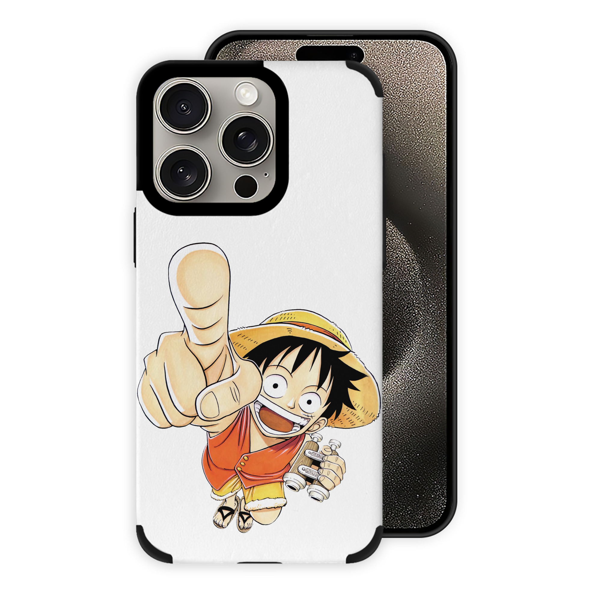 （画像用） ワンピース モンキー・D・ルフィ ONE PIECE Monkey D. Luffy 【iPhone15ProMax対応】 PUレザー スマホケース 耐衝撃＆黄変防止