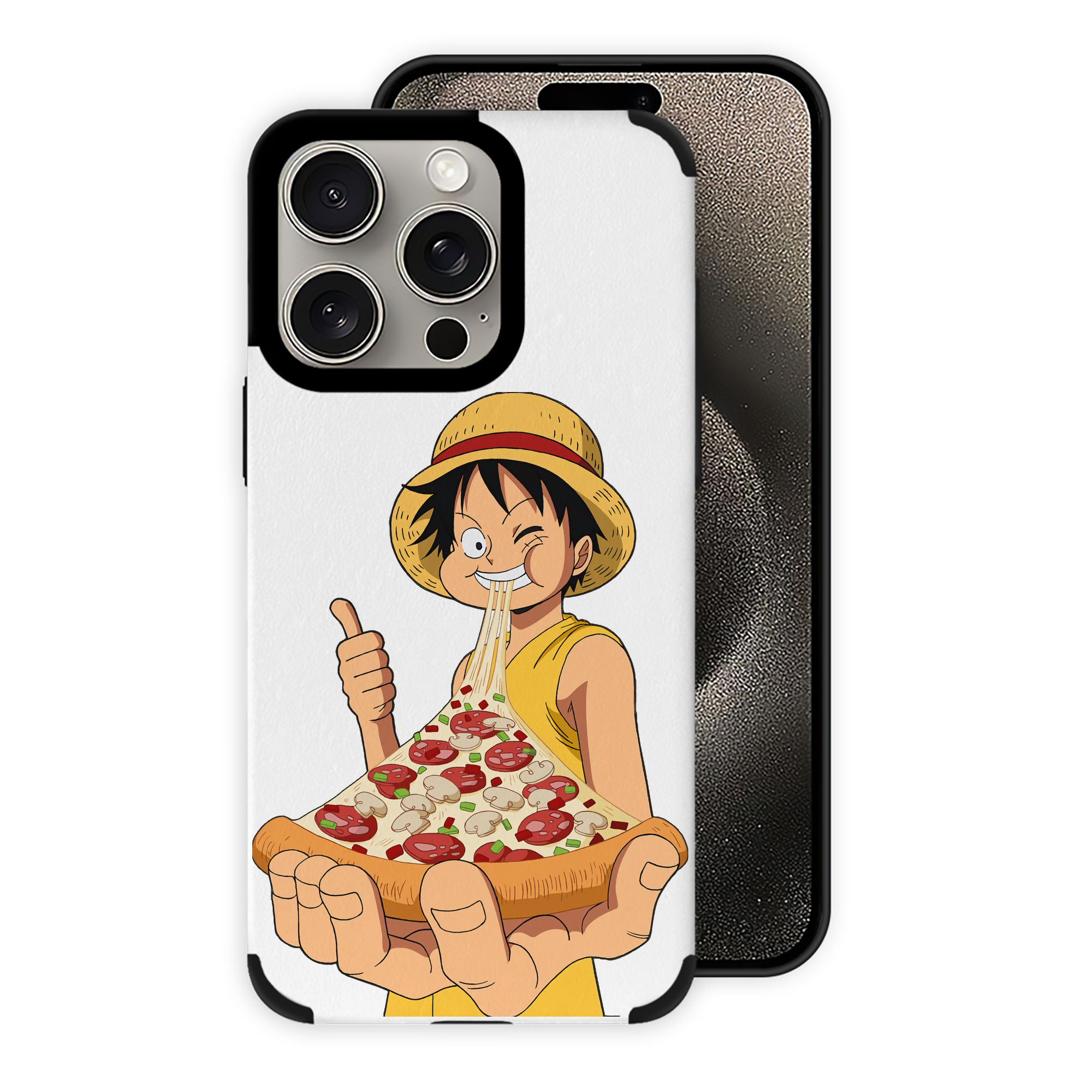 （画像用） ワンピース モンキー・D・ルフィ ONE PIECE Monkey D. Luffy 【iPhone15ProMax対応】 PUレザー スマホケース 耐衝撃＆黄変防止