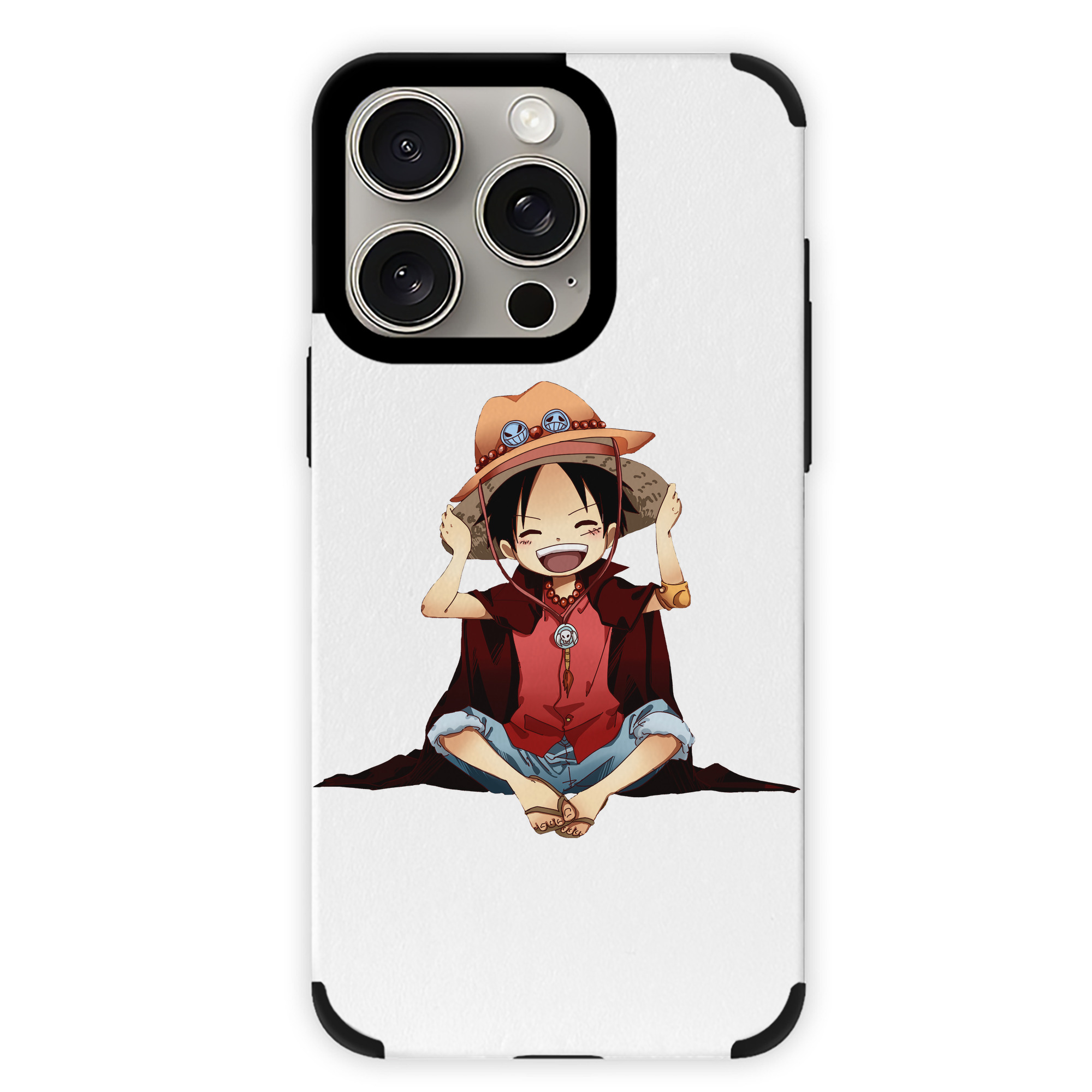 （画像用） ワンピース モンキー・D・ルフィ ONE PIECE Monkey D. Luffy 【iPhone15ProMax対応】 PUレザー スマホケース 耐衝撃＆黄変防止