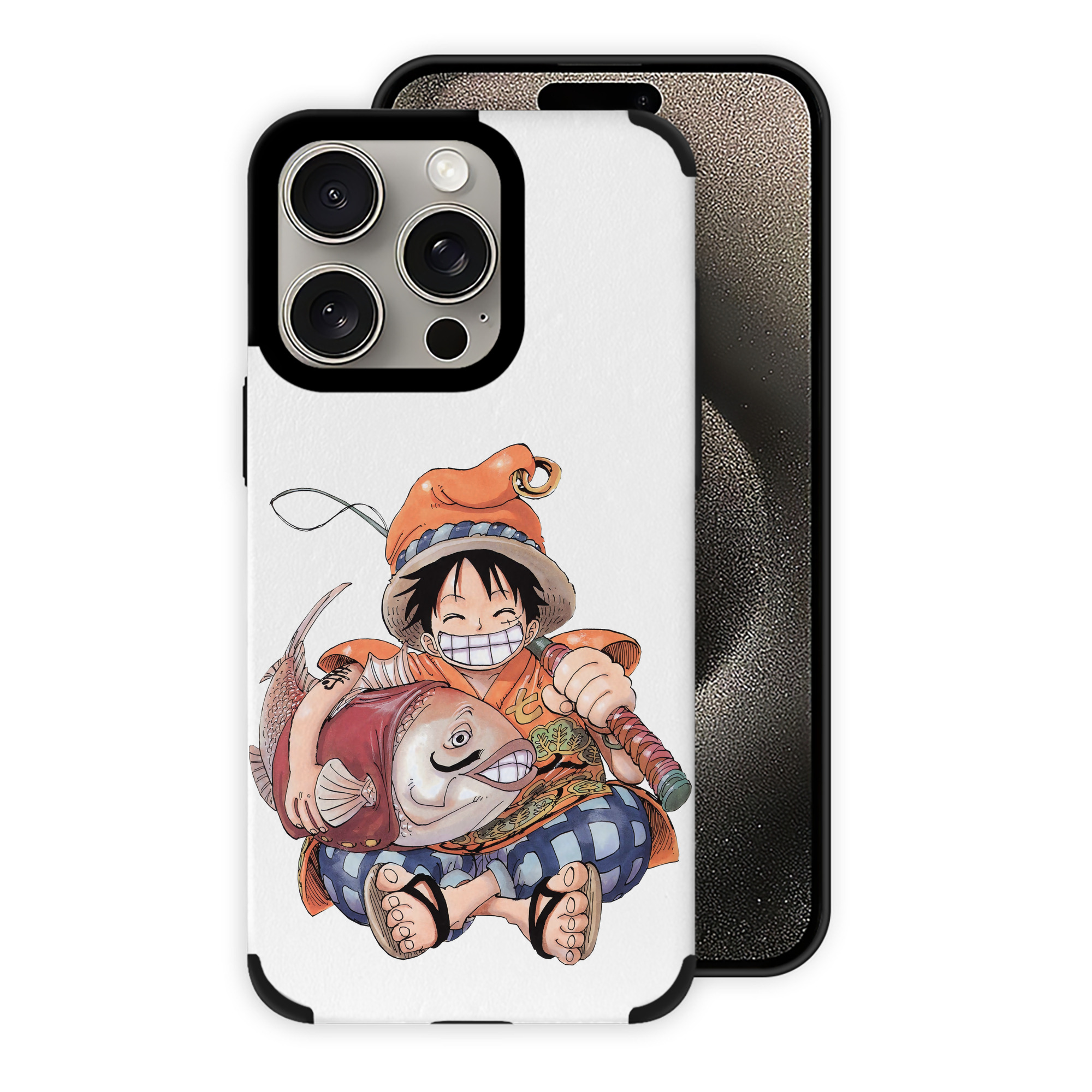 （画像用） ワンピース モンキー・D・ルフィ ONE PIECE Monkey D. Luffy 【iPhone15ProMax対応】 PUレザー スマホケース 耐衝撃＆黄変防止