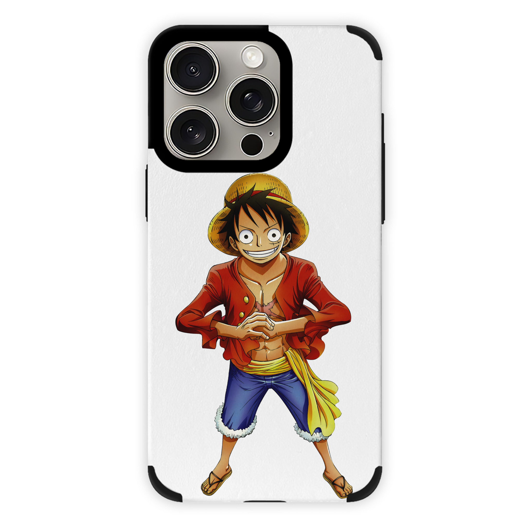 （画像用） ワンピース モンキー・D・ルフィ ONE PIECE Monkey D. Luffy 【iPhone15ProMax対応】 PUレザー スマホケース 耐衝撃＆黄変防止