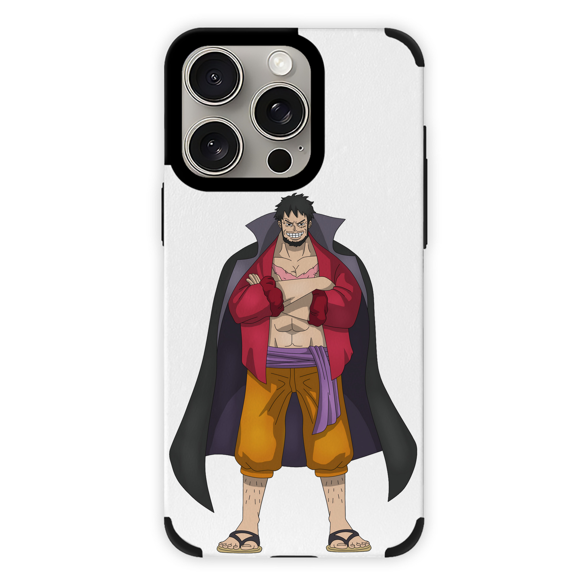（画像用） ワンピース モンキー・D・ルフィ ONE PIECE Monkey D. Luffy 【iPhone15ProMax対応】 PUレザー スマホケース 耐衝撃＆黄変防止
