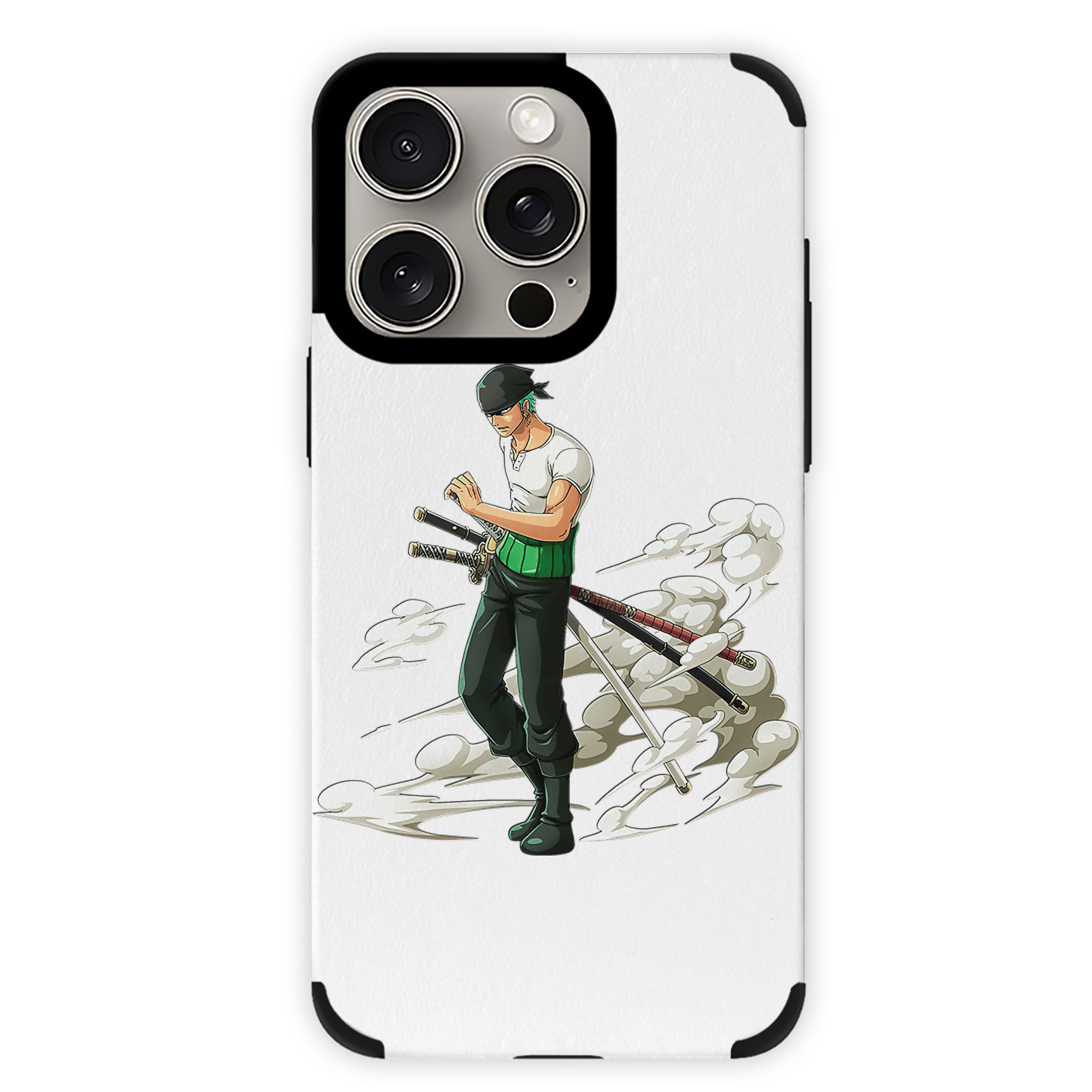 （画像用） ワンピース ロロノア・ゾロ ONE PIECE Roronoa Zoro 【iPhone15ProMax対応】 PUレザー スマホケース 耐衝撃＆黄変防止