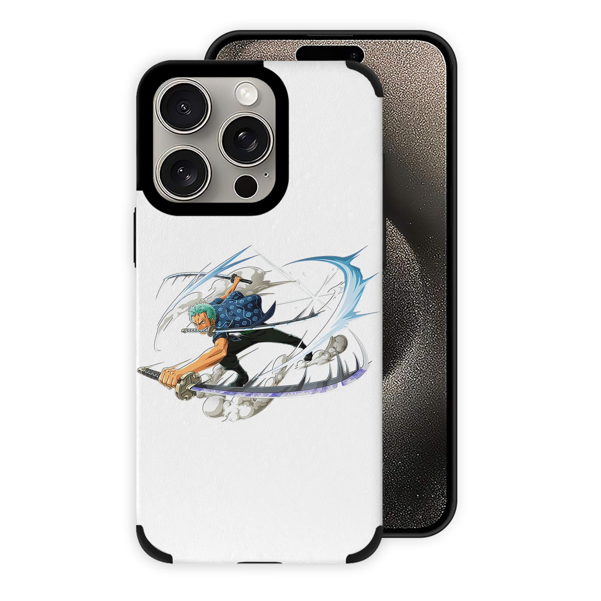 （画像用） ワンピース ロロノア・ゾロ ONE PIECE Roronoa Zoro 【iPhone15ProMax対応】 PUレザー スマホケース 耐衝撃＆黄変防止