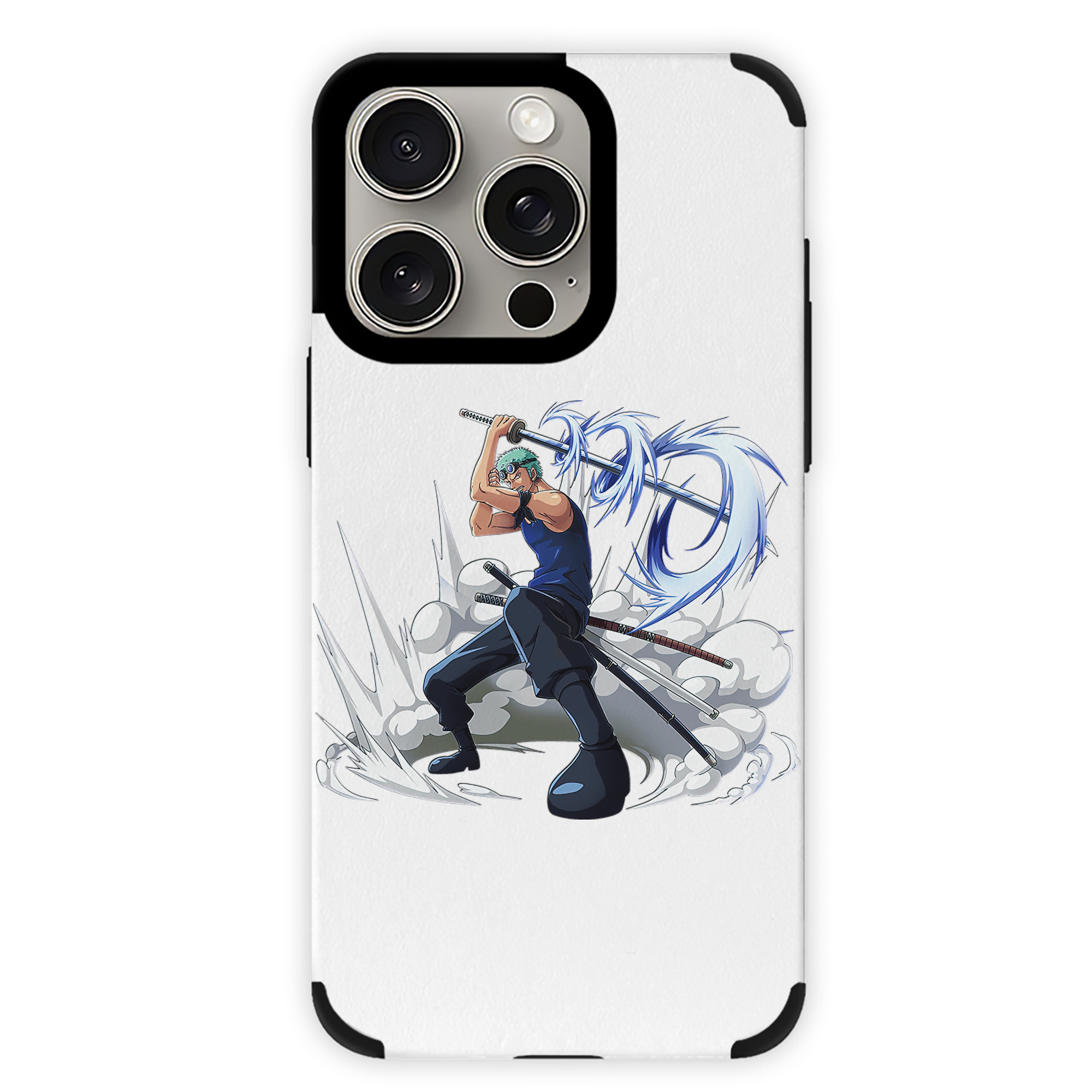 （画像用） ワンピース ロロノア・ゾロ ONE PIECE Roronoa Zoro 【iPhone15ProMax対応】 PUレザー スマホケース 耐衝撃＆黄変防止