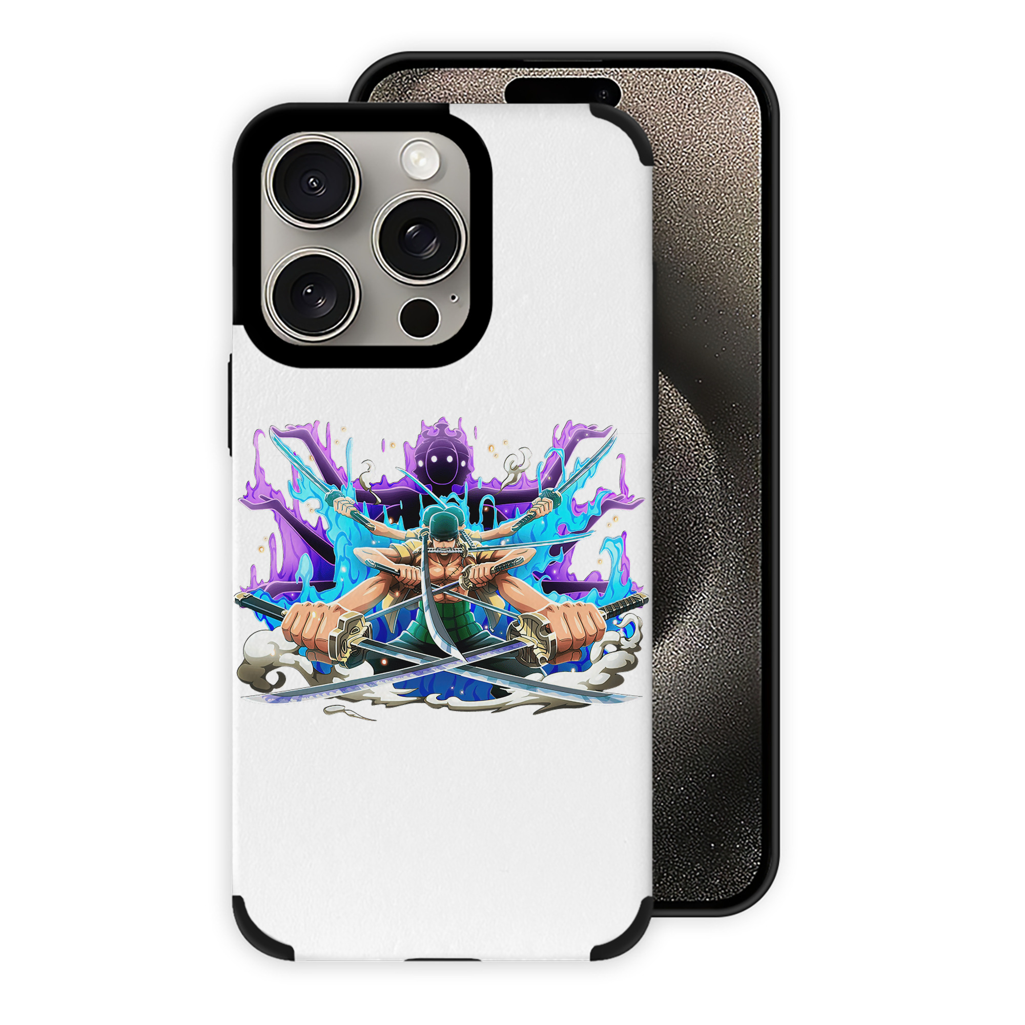 （画像用） ワンピース ロロノア・ゾロ ONE PIECE Roronoa Zoro 【iPhone15ProMax対応】 PUレザー スマホケース 耐衝撃＆黄変防止