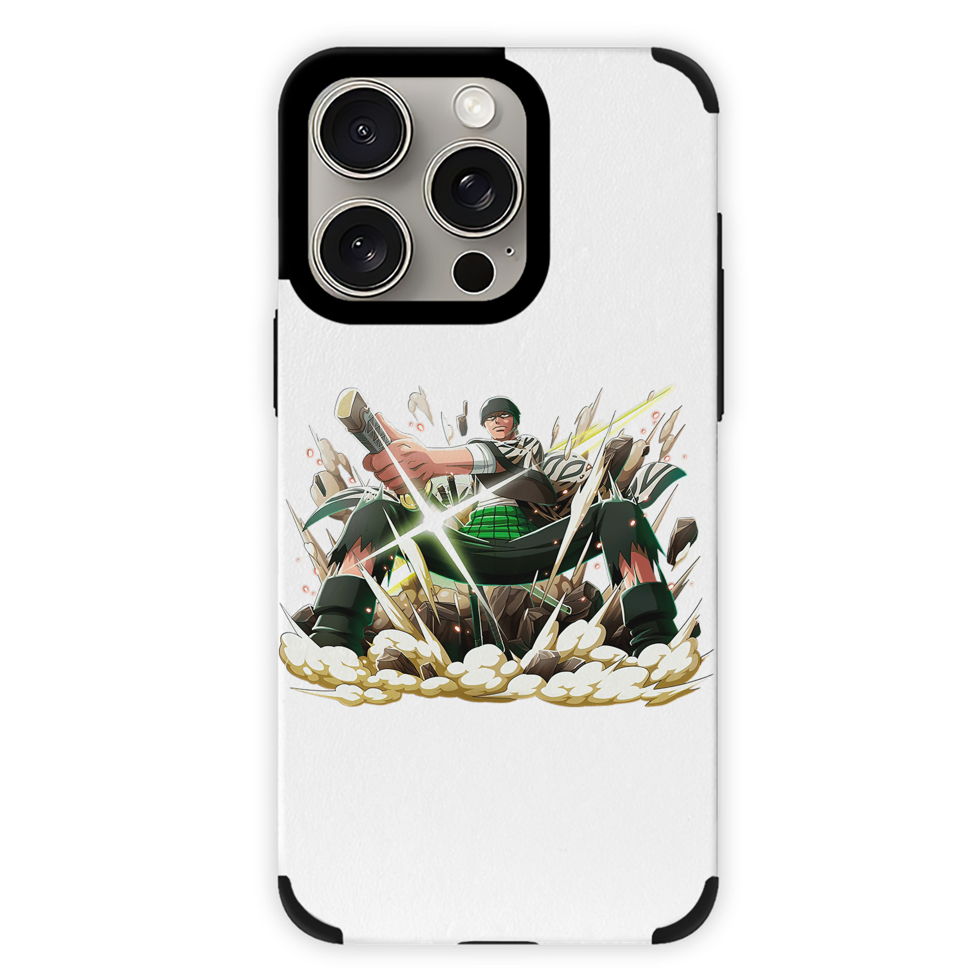 （画像用） ワンピース ロロノア・ゾロ ONE PIECE Roronoa Zoro 【iPhone15ProMax対応】 PUレザー スマホケース 耐衝撃＆黄変防止
