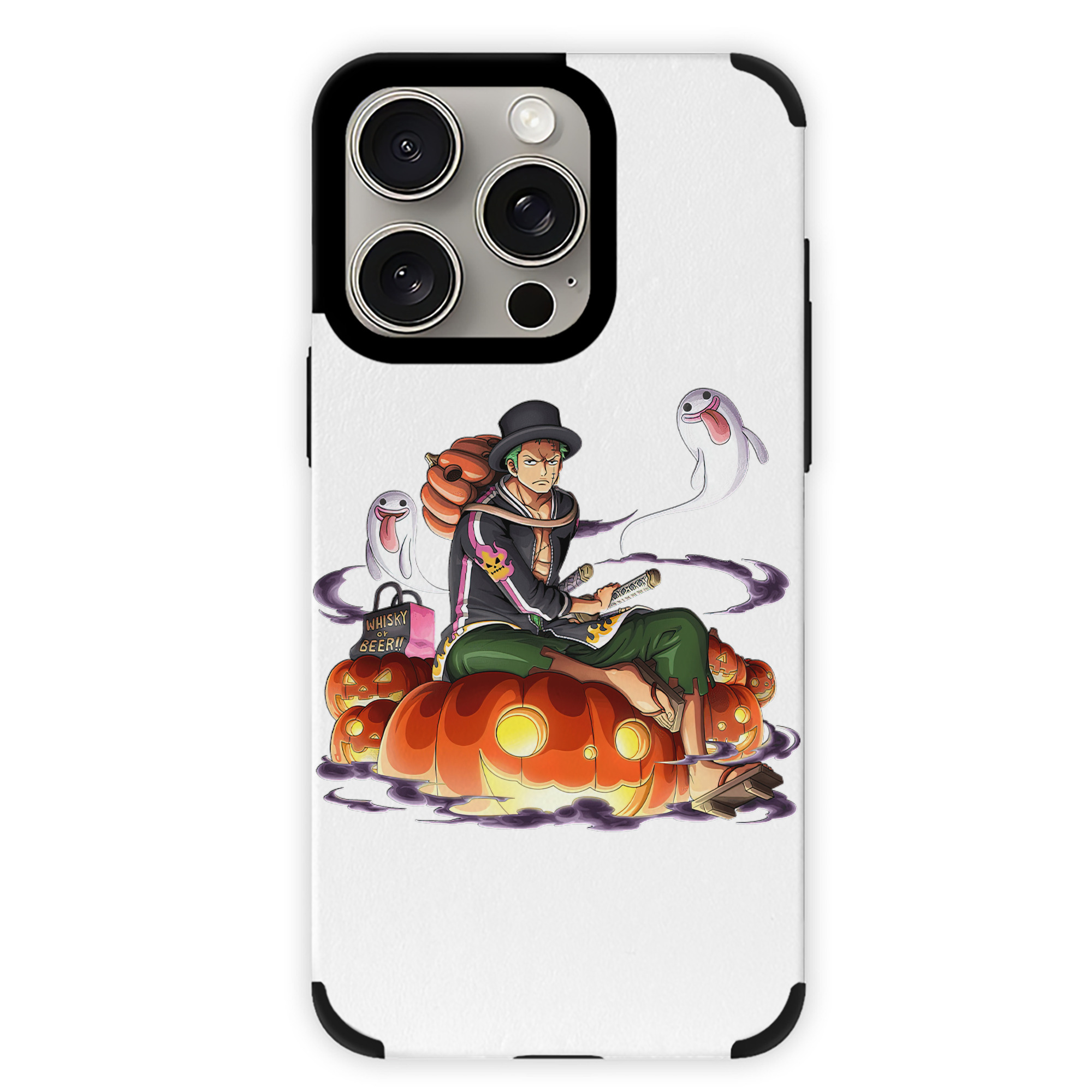 （画像用） ワンピース ロロノア・ゾロ ONE PIECE Roronoa Zoro 【iPhone15ProMax対応】 PUレザー スマホケース 耐衝撃＆黄変防止
