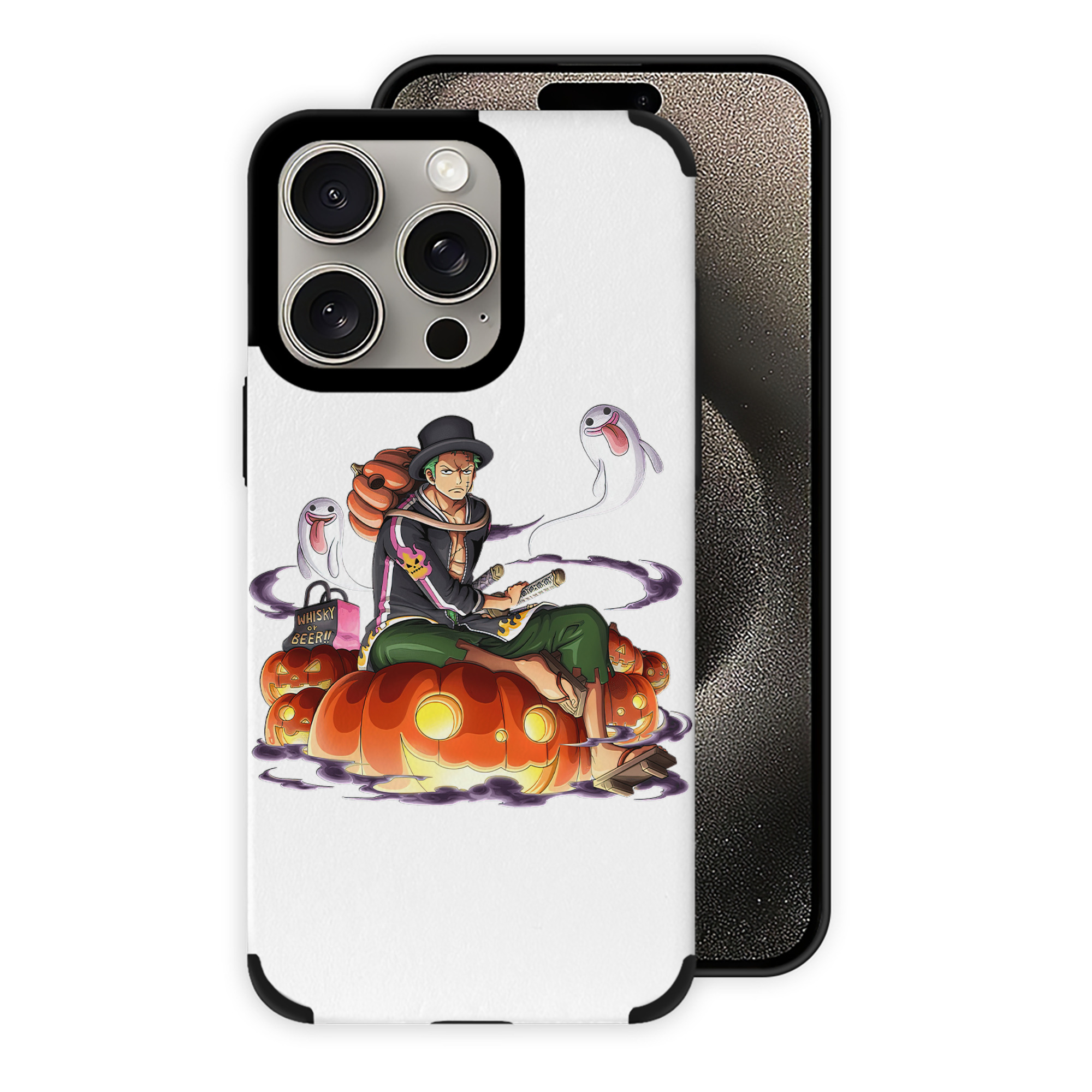 （画像用） ワンピース ロロノア・ゾロ ONE PIECE Roronoa Zoro 【iPhone15ProMax対応】 PUレザー スマホケース 耐衝撃＆黄変防止