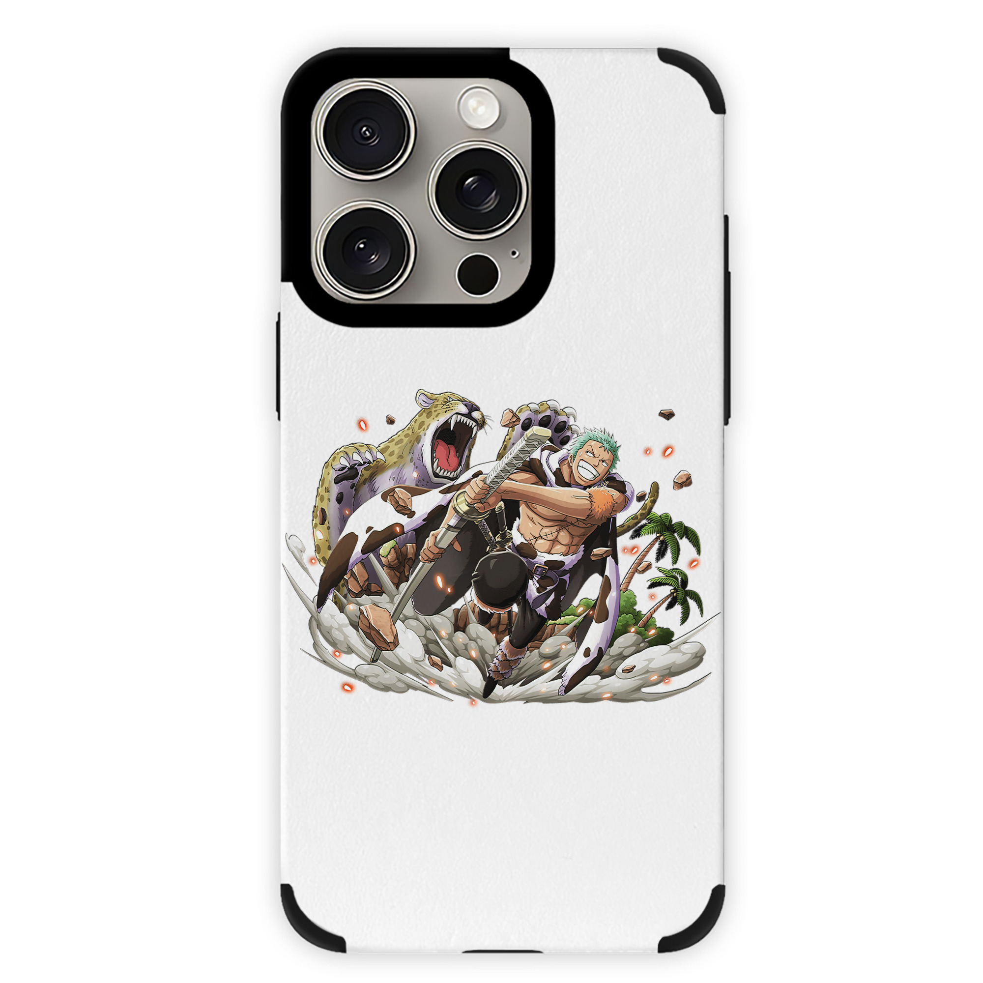（画像用） ワンピース ロロノア・ゾロ ONE PIECE Roronoa Zoro 【iPhone15ProMax対応】 PUレザー スマホケース 耐衝撃＆黄変防止