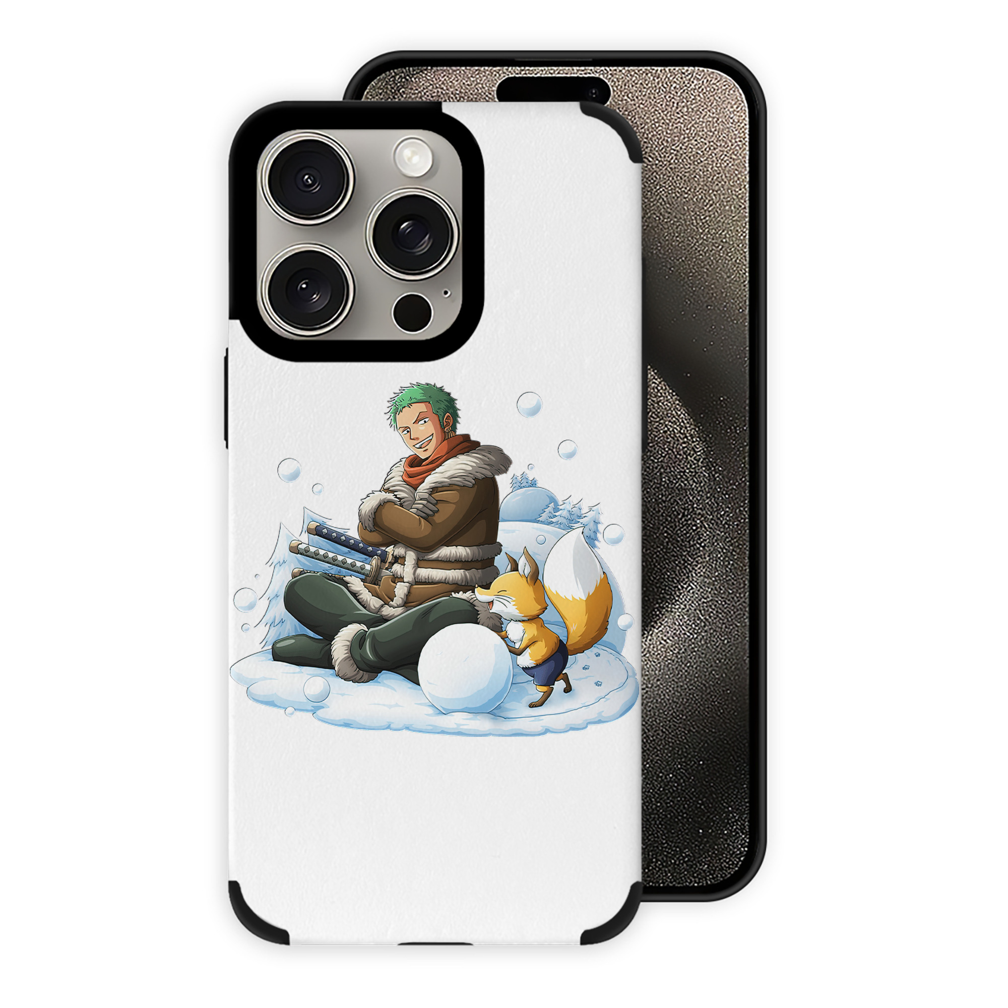 （画像用） ワンピース ロロノア・ゾロ ONE PIECE Roronoa Zoro 【iPhone15ProMax対応】 PUレザー スマホケース 耐衝撃＆黄変防止