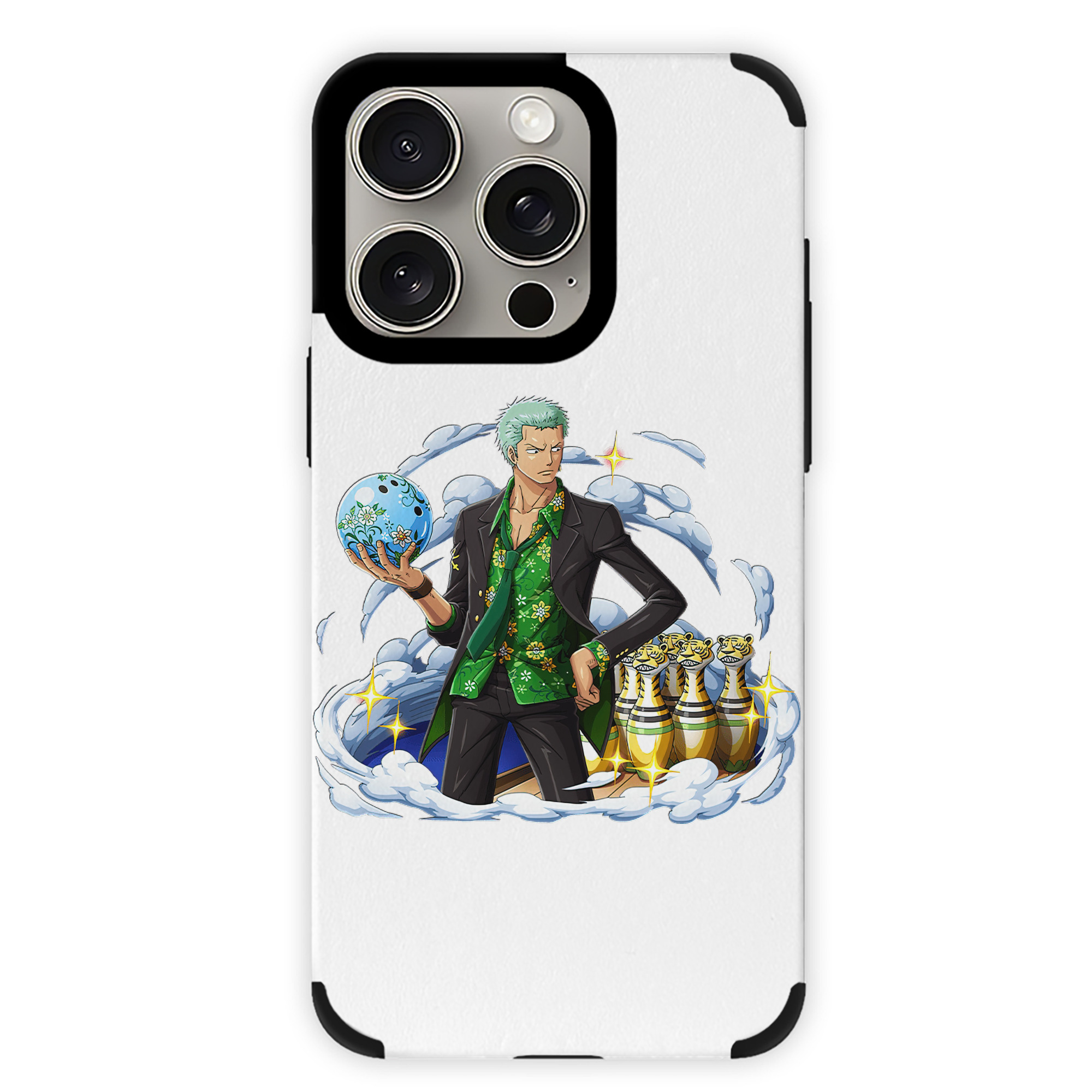（画像用） ワンピース ロロノア・ゾロ ONE PIECE Roronoa Zoro 【iPhone15ProMax対応】 PUレザー スマホケース 耐衝撃＆黄変防止