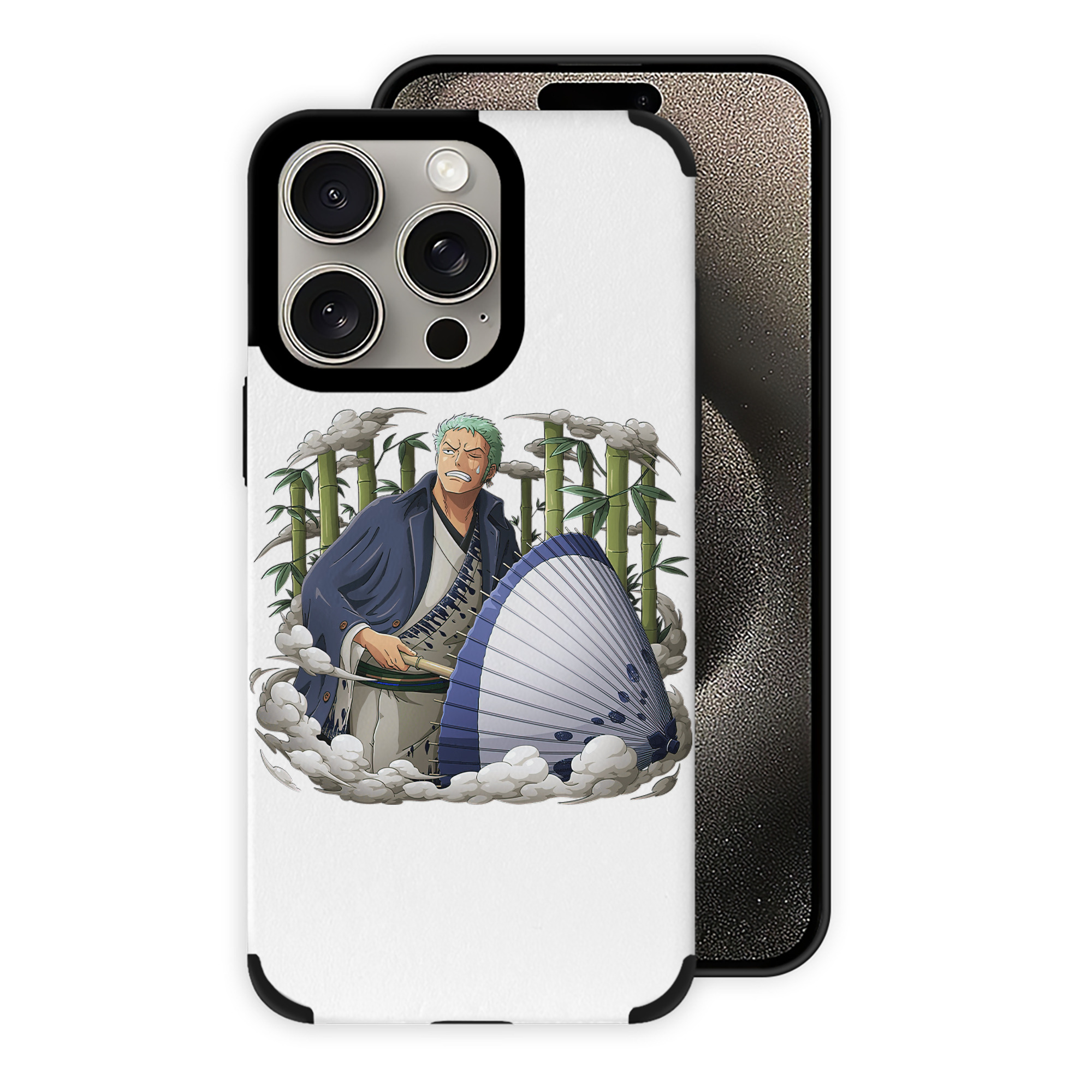 （画像用） ワンピース ロロノア・ゾロ ONE PIECE Roronoa Zoro 【iPhone15ProMax対応】 PUレザー スマホケース 耐衝撃＆黄変防止