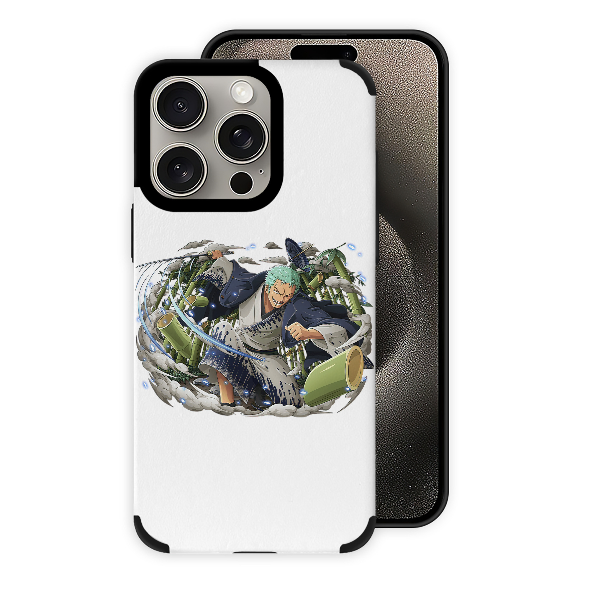 （画像用） ワンピース ロロノア・ゾロ ONE PIECE Roronoa Zoro 【iPhone15ProMax対応】 PUレザー スマホケース 耐衝撃＆黄変防止