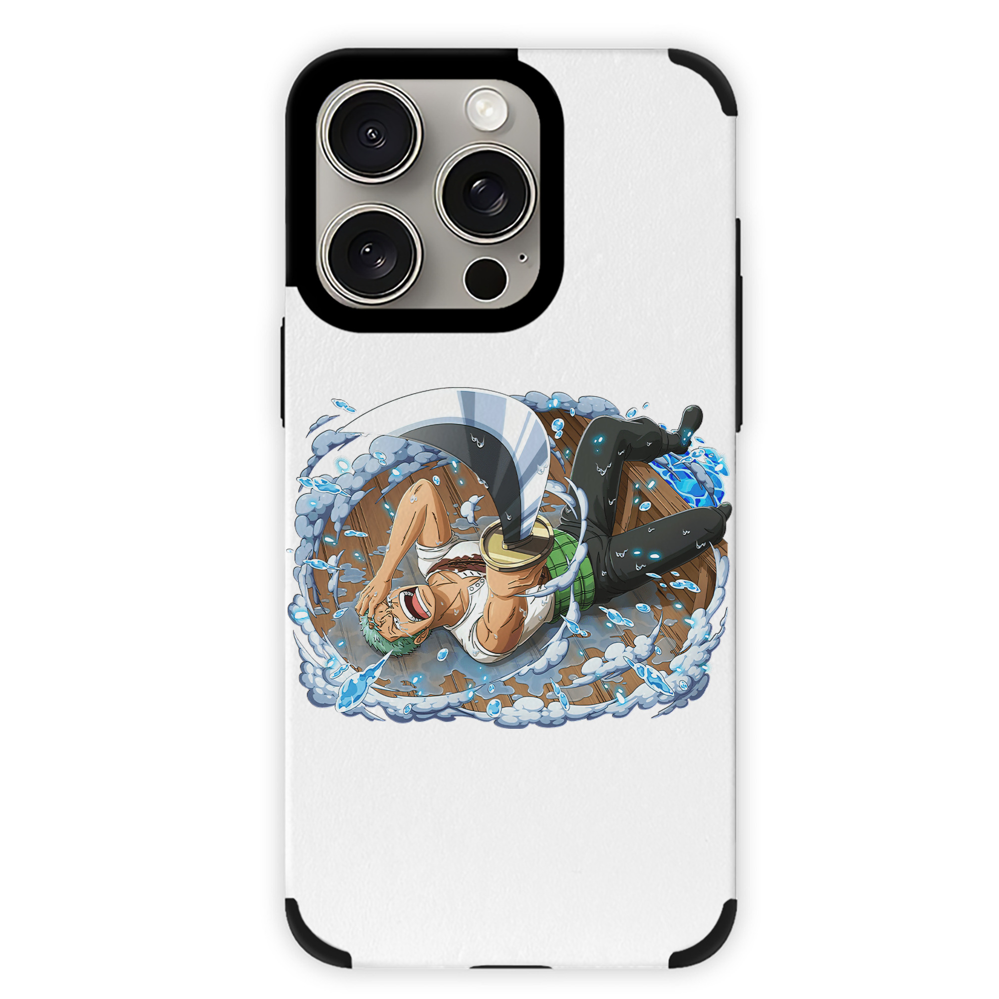 （画像用） ワンピース ロロノア・ゾロ ONE PIECE Roronoa Zoro 【iPhone15ProMax対応】 PUレザー スマホケース 耐衝撃＆黄変防止