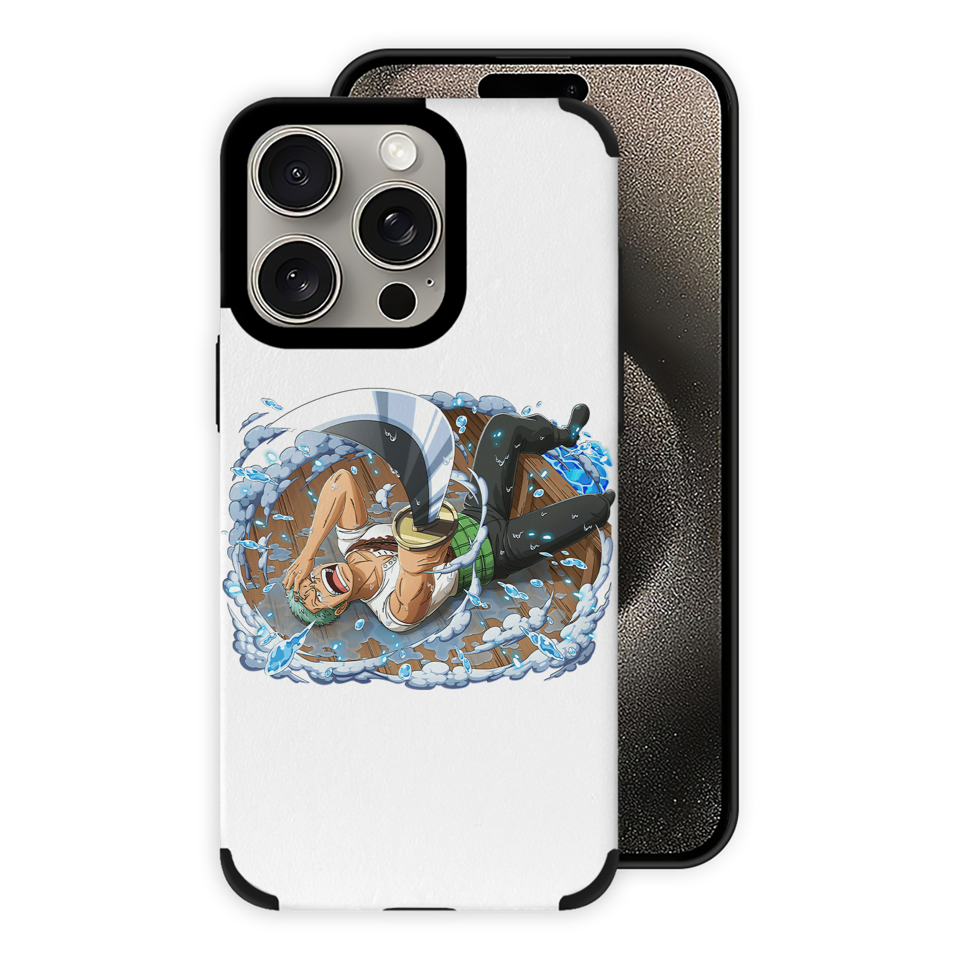 （画像用） ワンピース ロロノア・ゾロ ONE PIECE Roronoa Zoro 【iPhone15ProMax対応】 PUレザー スマホケース 耐衝撃＆黄変防止