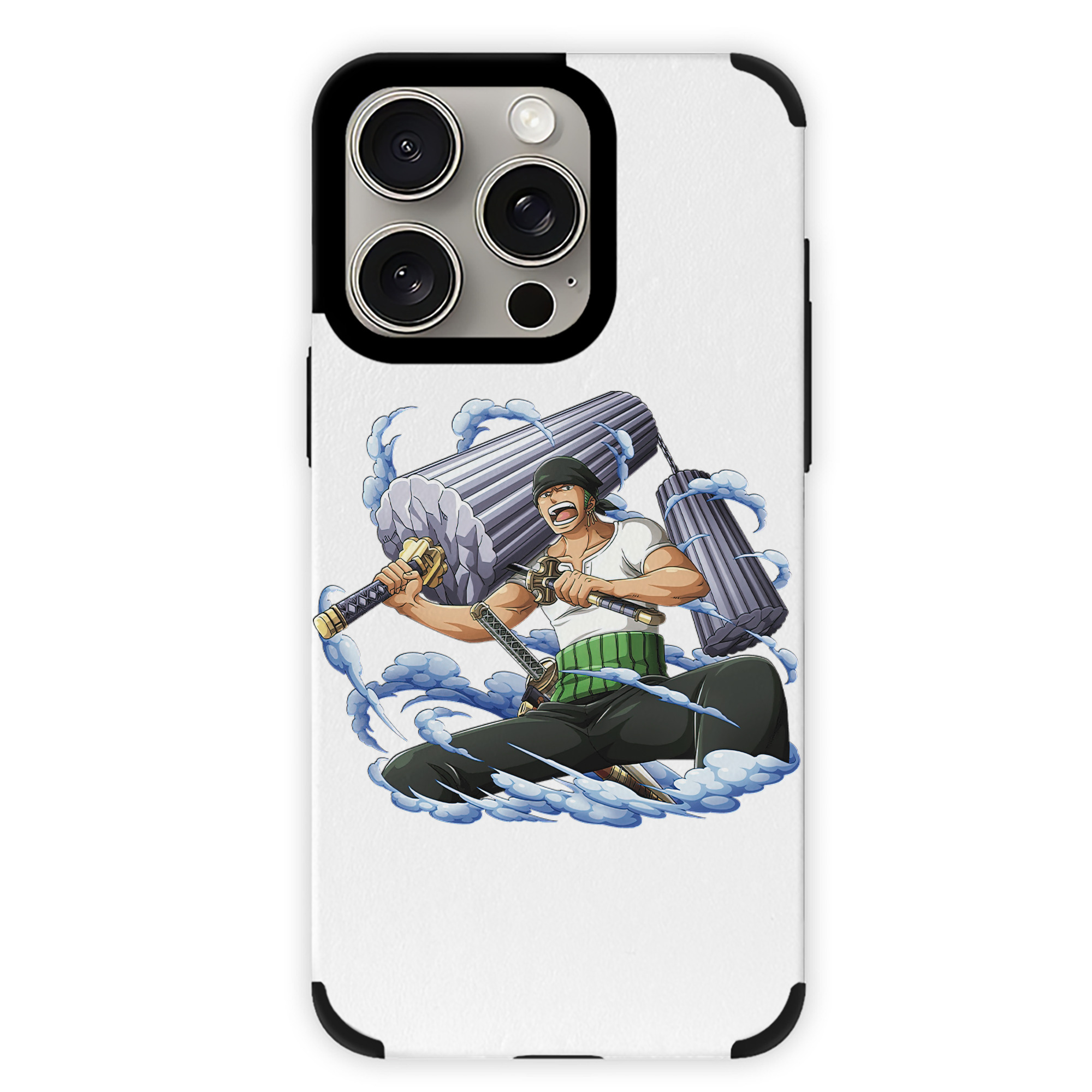 （画像用） ワンピース ロロノア・ゾロ ONE PIECE Roronoa Zoro 【iPhone15ProMax対応】 PUレザー スマホケース 耐衝撃＆黄変防止