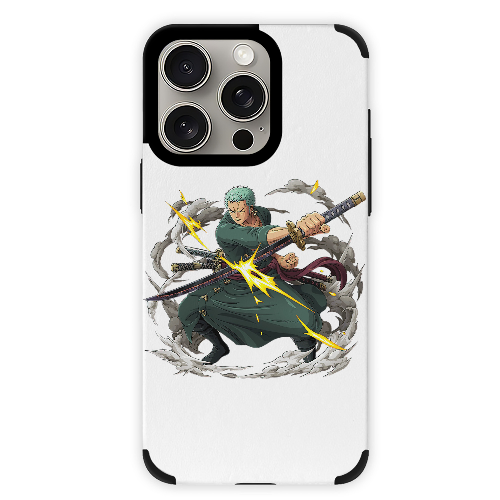 （画像用） ワンピース ロロノア・ゾロ ONE PIECE Roronoa Zoro 【iPhone15ProMax対応】 PUレザー スマホケース 耐衝撃＆黄変防止