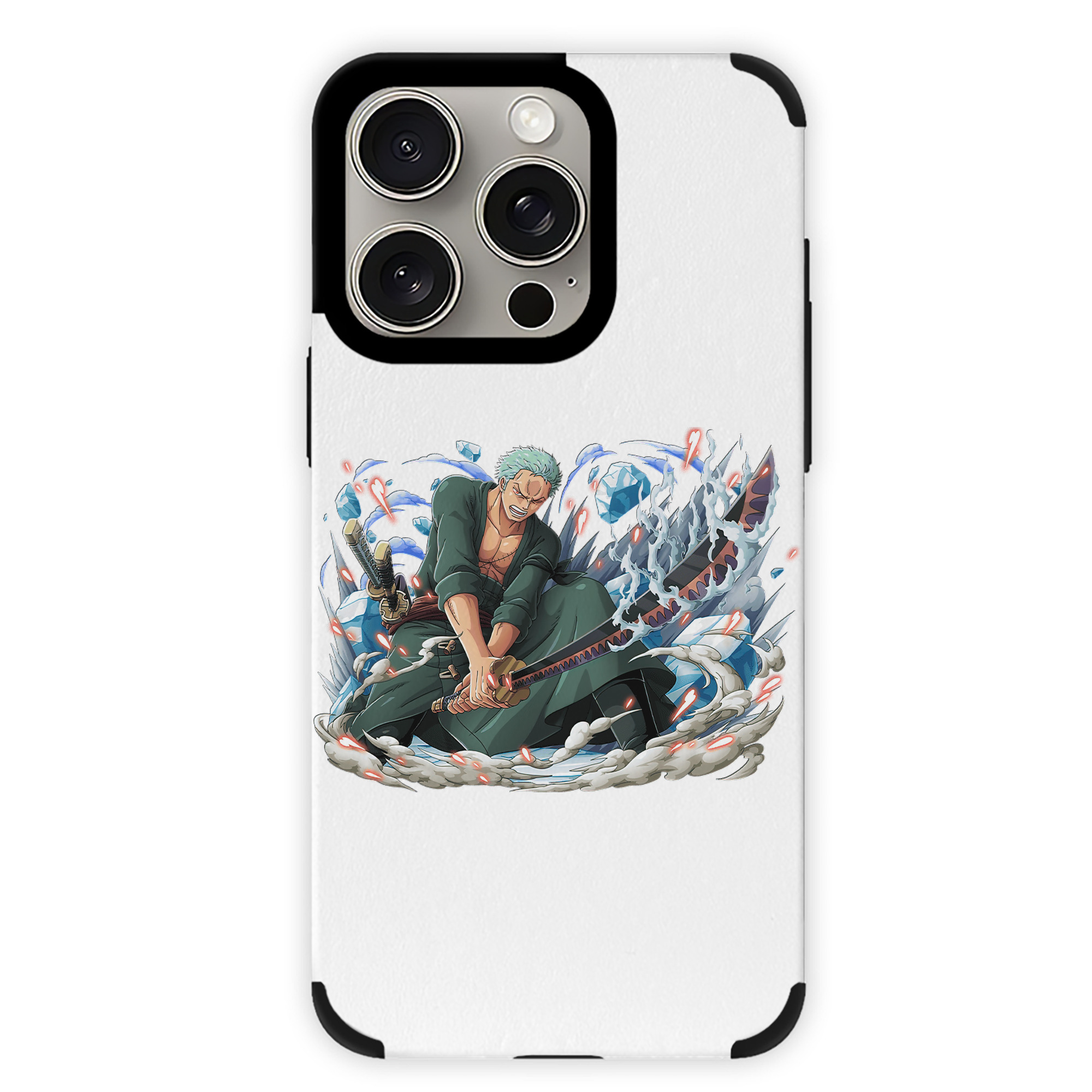 （画像用） ワンピース ロロノア・ゾロ ONE PIECE Roronoa Zoro 【iPhone15ProMax対応】 PUレザー スマホケース 耐衝撃＆黄変防止