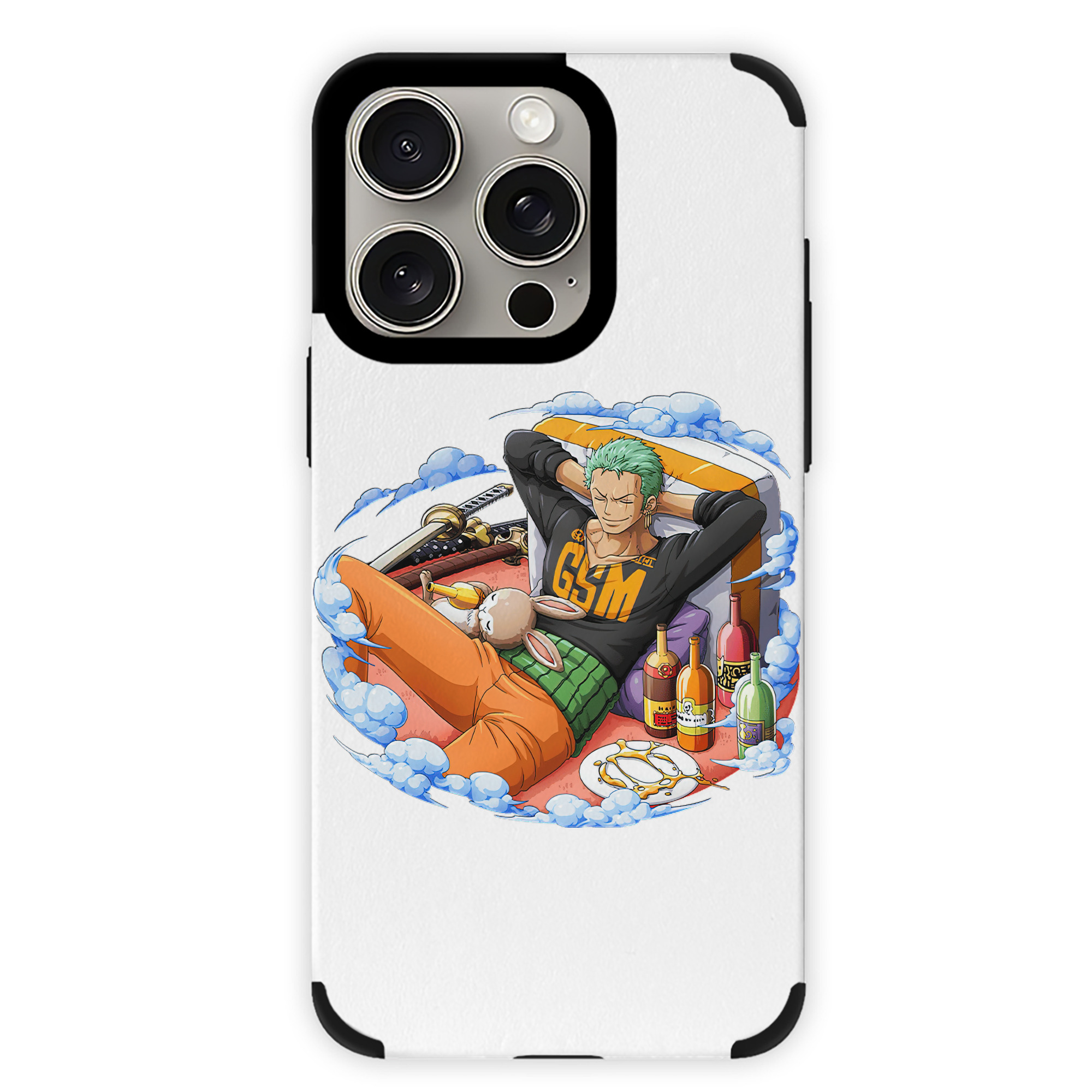 （画像用） ワンピース ロロノア・ゾロ ONE PIECE Roronoa Zoro 【iPhone15ProMax対応】 PUレザー スマホケース 耐衝撃＆黄変防止