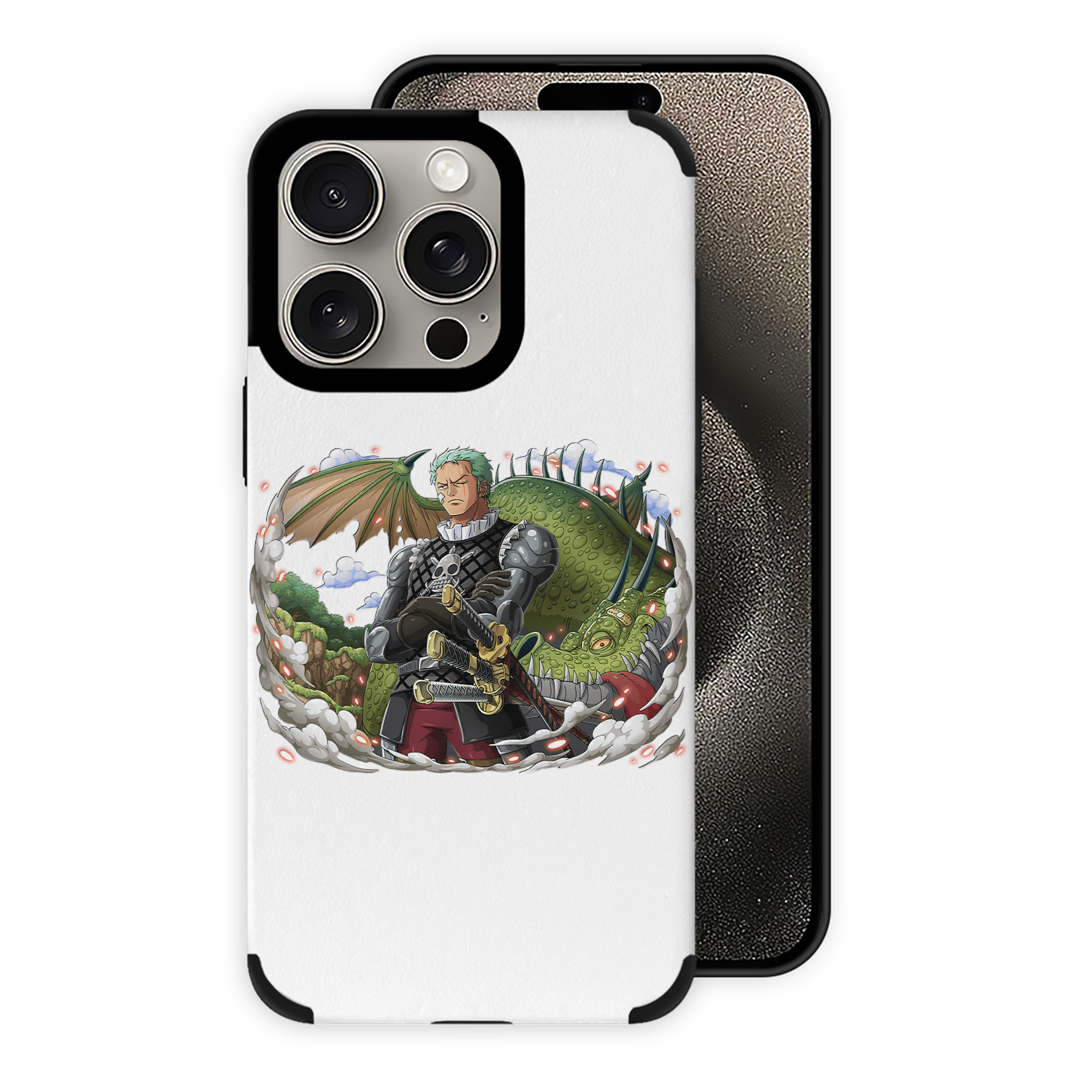 （画像用） ワンピース ロロノア・ゾロ ONE PIECE Roronoa Zoro 【iPhone15ProMax対応】 PUレザー スマホケース 耐衝撃＆黄変防止
