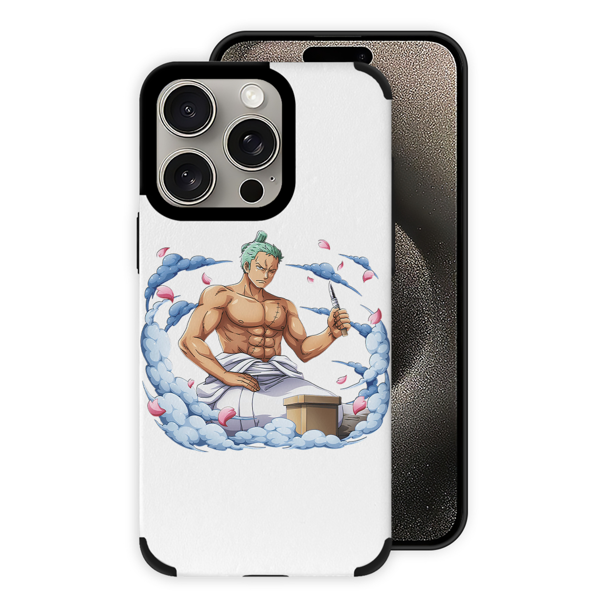 （画像用） ワンピース ロロノア・ゾロ ONE PIECE Roronoa Zoro 【iPhone15ProMax対応】 PUレザー スマホケース 耐衝撃＆黄変防止