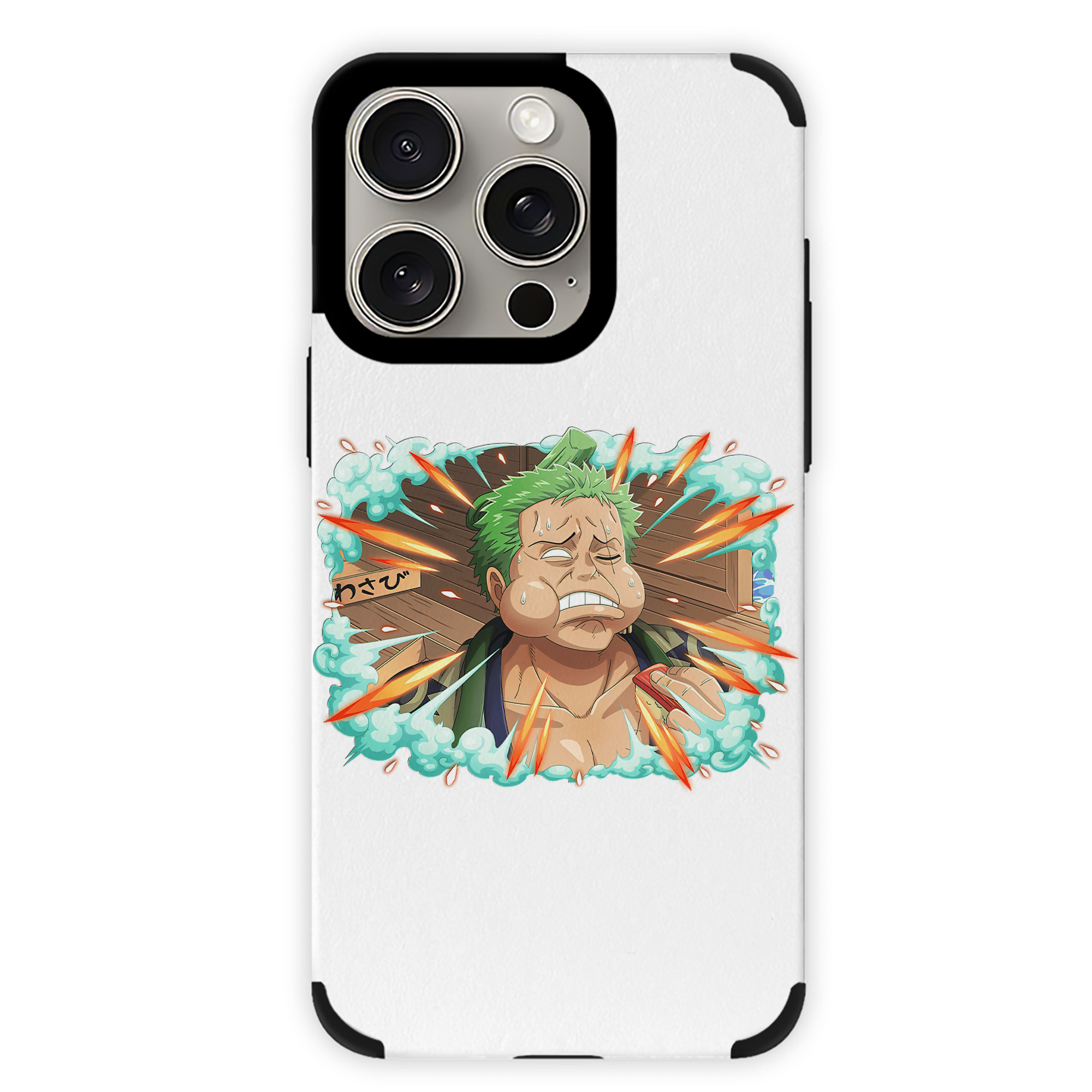 （画像用） ワンピース ロロノア・ゾロ ONE PIECE Roronoa Zoro 【iPhone15ProMax対応】 PUレザー スマホケース 耐衝撃＆黄変防止