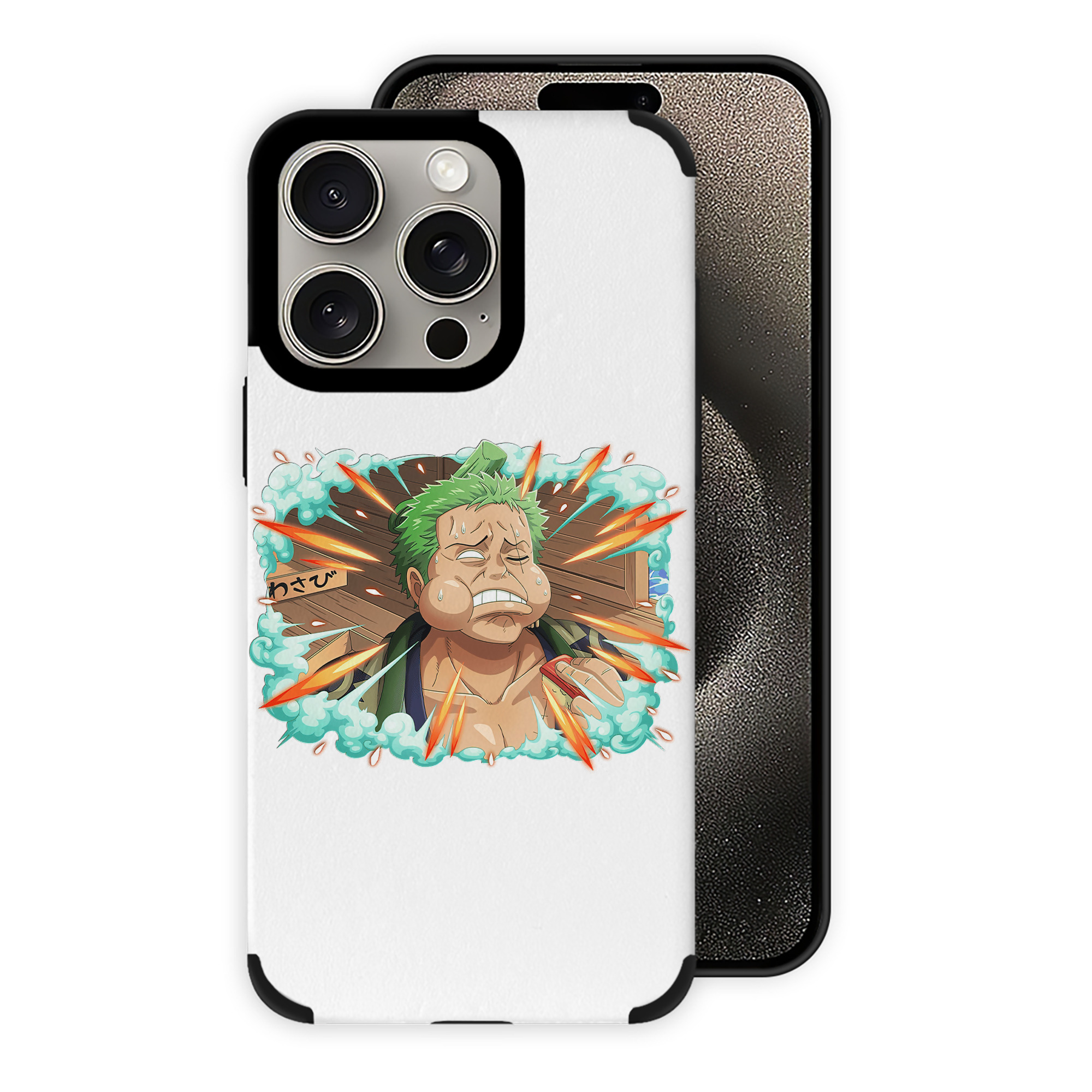 （画像用） ワンピース ロロノア・ゾロ ONE PIECE Roronoa Zoro 【iPhone15ProMax対応】 PUレザー スマホケース 耐衝撃＆黄変防止