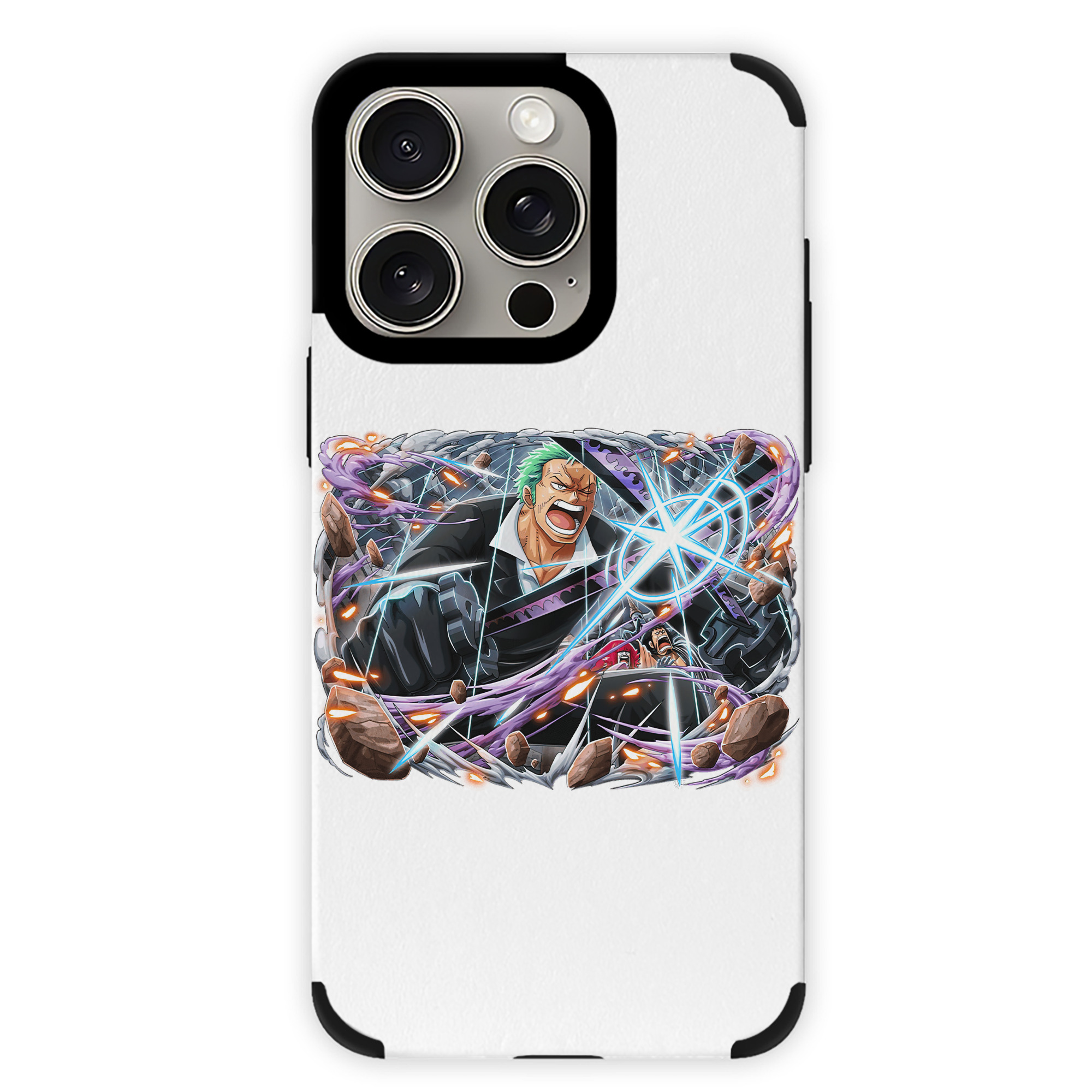 （画像用） ワンピース ロロノア・ゾロ ONE PIECE Roronoa Zoro 【iPhone15ProMax対応】 PUレザー スマホケース 耐衝撃＆黄変防止