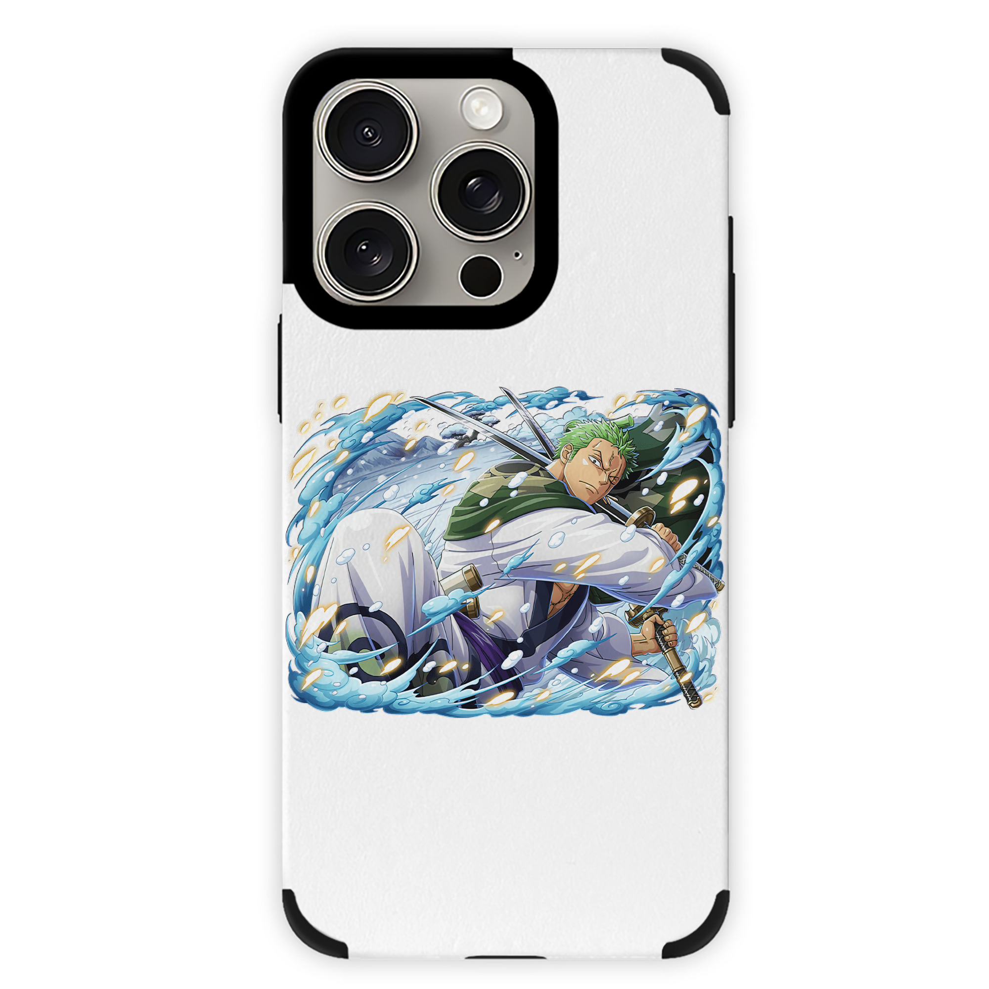 （画像用） ワンピース ロロノア・ゾロ ONE PIECE Roronoa Zoro 【iPhone15ProMax対応】 PUレザー スマホケース 耐衝撃＆黄変防止