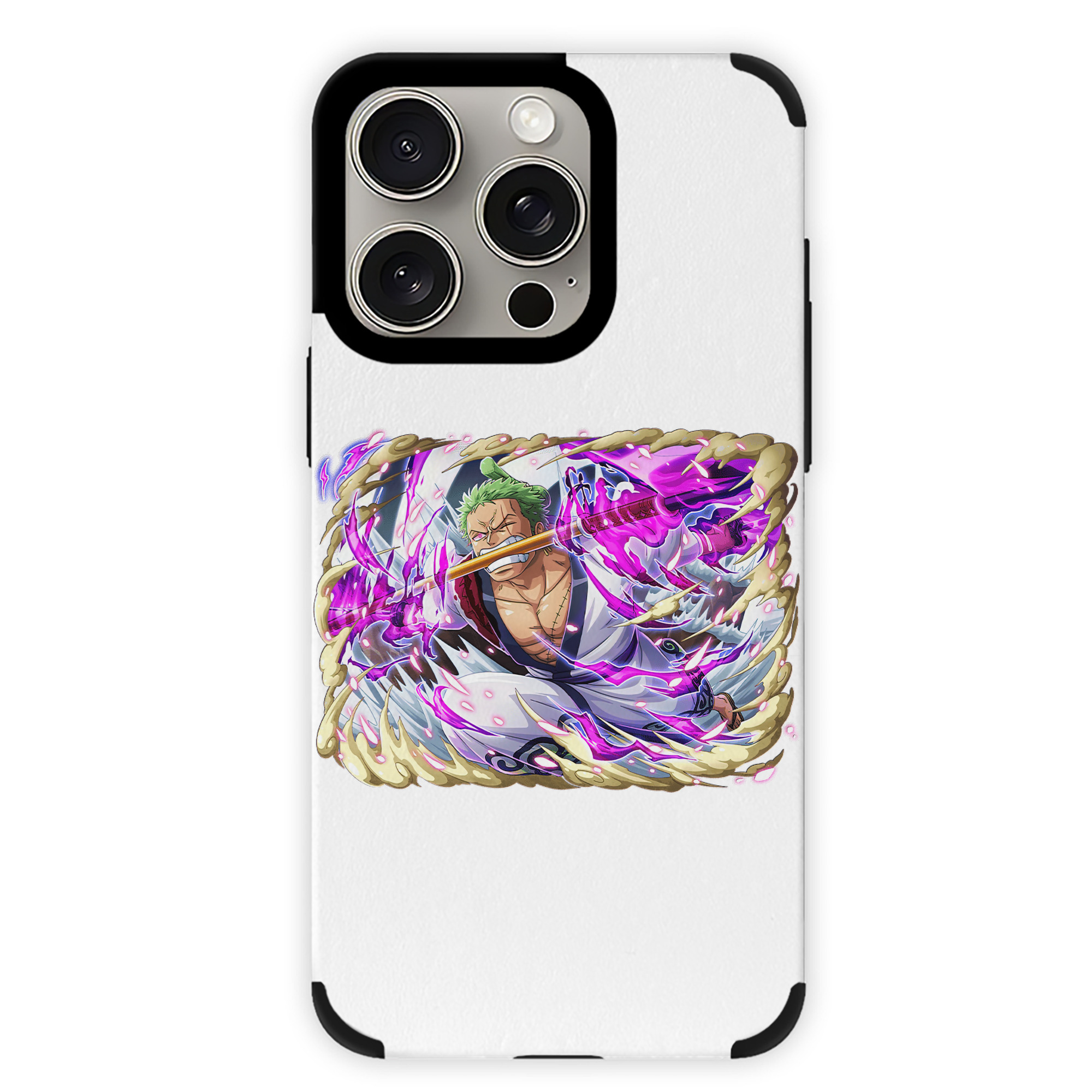 （画像用） ワンピース ロロノア・ゾロ ONE PIECE Roronoa Zoro 【iPhone15ProMax対応】 PUレザー スマホケース 耐衝撃＆黄変防止