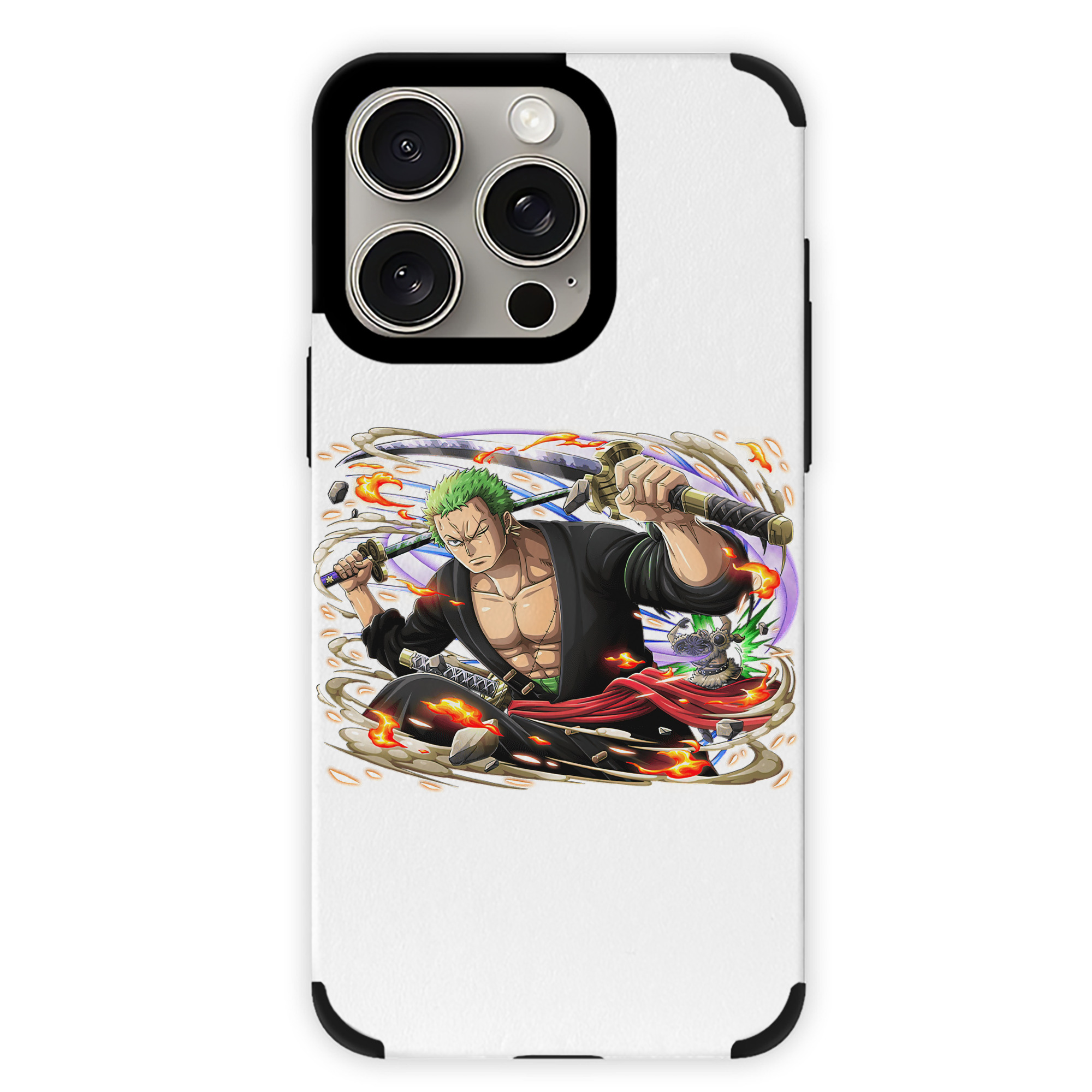（画像用） ワンピース ロロノア・ゾロ ONE PIECE Roronoa Zoro 【iPhone15ProMax対応】 PUレザー スマホケース 耐衝撃＆黄変防止