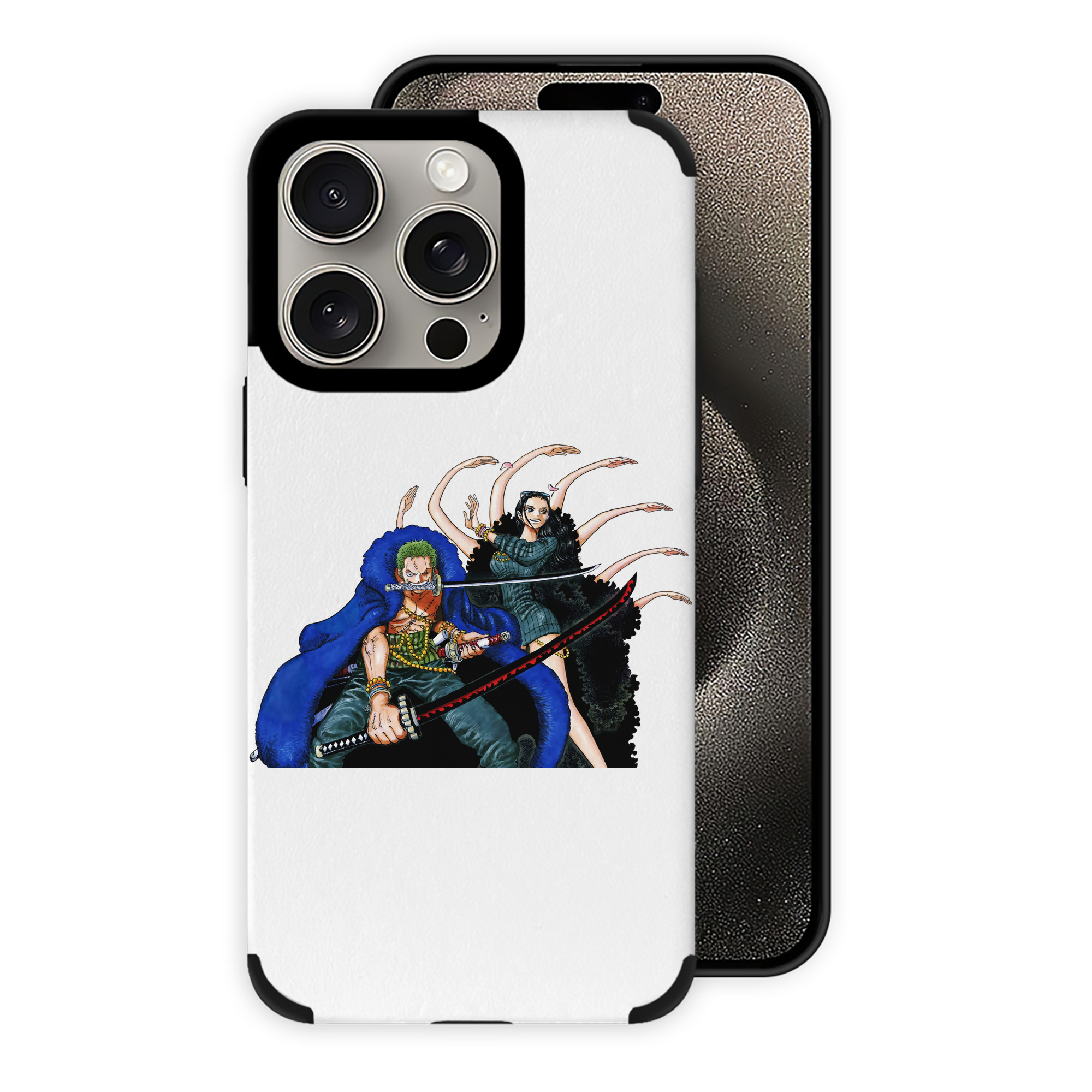 （画像用） ワンピース ロロノア・ゾロ ONE PIECE Roronoa Zoro 【iPhone15ProMax対応】 PUレザー スマホケース 耐衝撃＆黄変防止