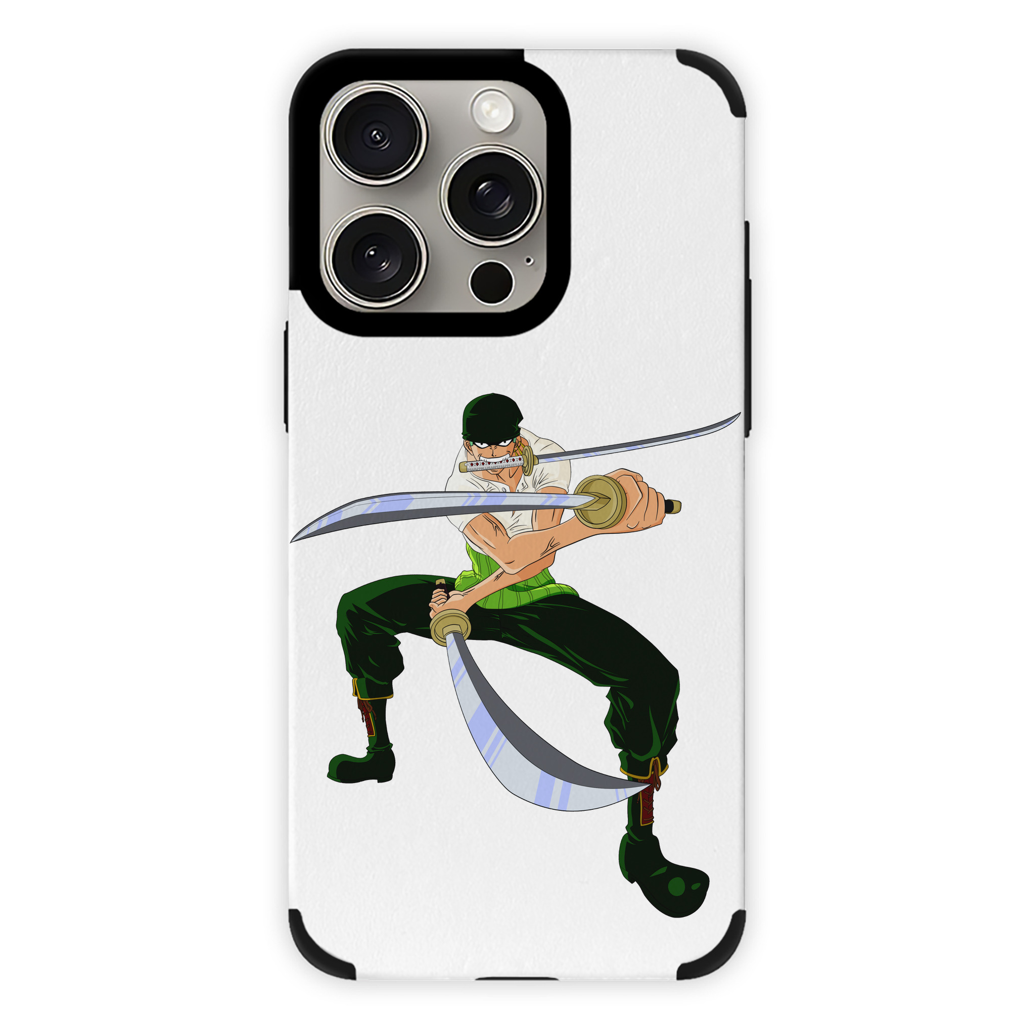 （画像用） ワンピース ロロノア・ゾロ ONE PIECE Roronoa Zoro 【iPhone15ProMax対応】 PUレザー スマホケース 耐衝撃＆黄変防止