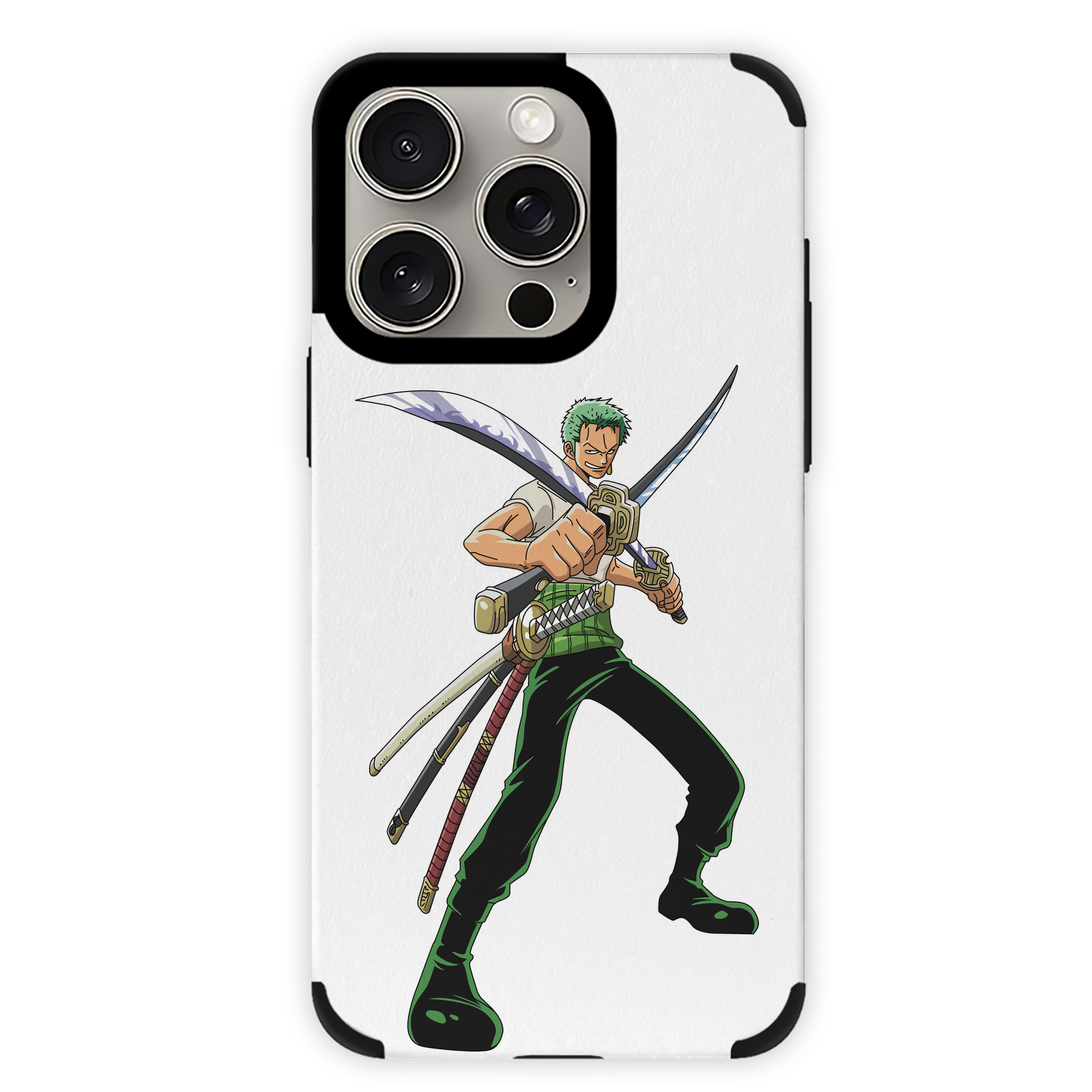 （画像用） ワンピース ロロノア・ゾロ ONE PIECE Roronoa Zoro 【iPhone15ProMax対応】 PUレザー スマホケース 耐衝撃＆黄変防止