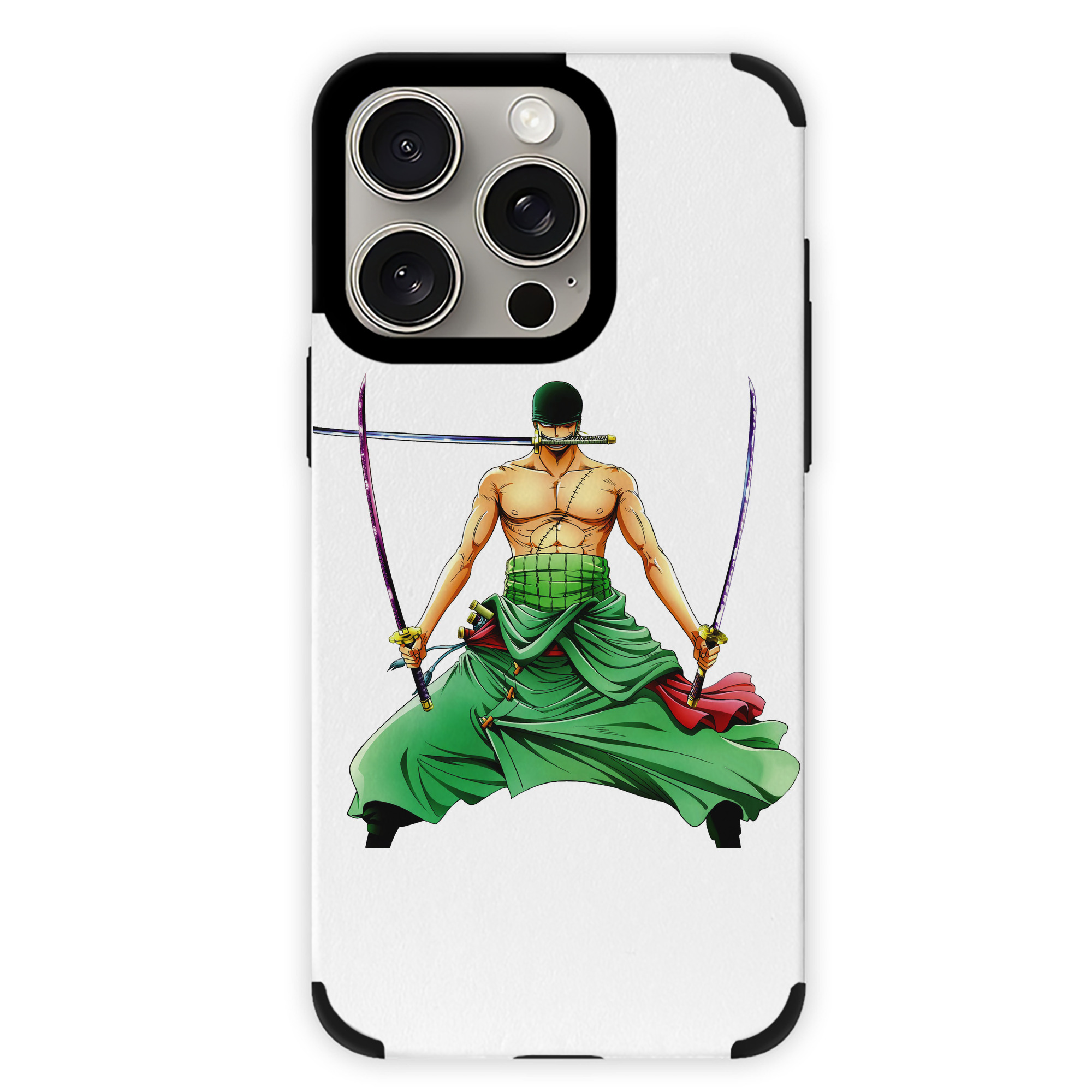 （画像用） ワンピース ロロノア・ゾロ ONE PIECE Roronoa Zoro 【iPhone15ProMax対応】 PUレザー スマホケース 耐衝撃＆黄変防止