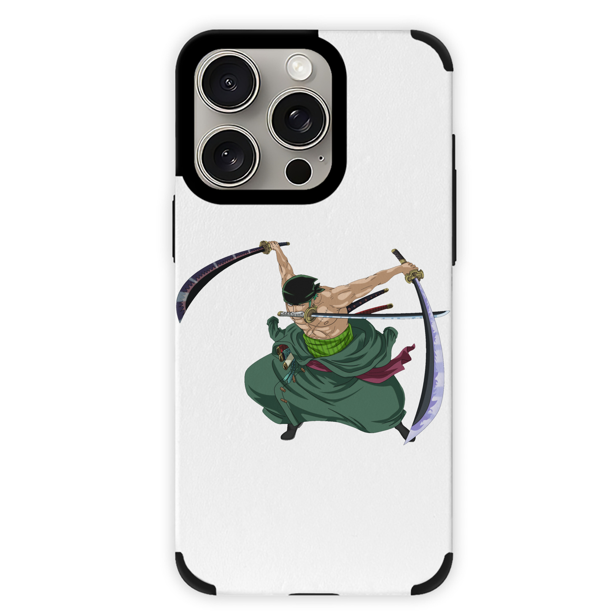 （画像用） ワンピース ロロノア・ゾロ ONE PIECE Roronoa Zoro 【iPhone15ProMax対応】 PUレザー スマホケース 耐衝撃＆黄変防止