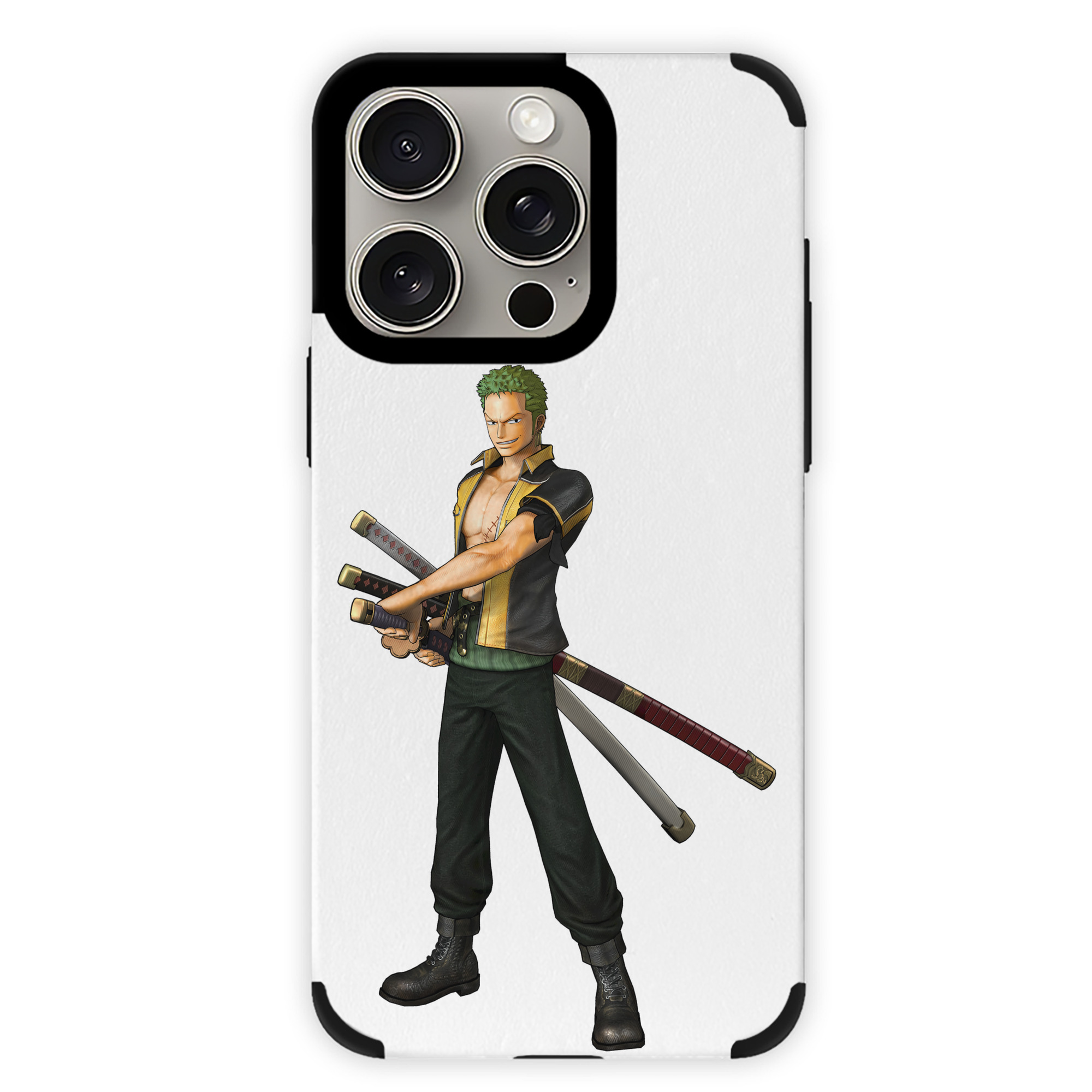 （画像用） ワンピース ロロノア・ゾロ ONE PIECE Roronoa Zoro 【iPhone15ProMax対応】 PUレザー スマホケース 耐衝撃＆黄変防止