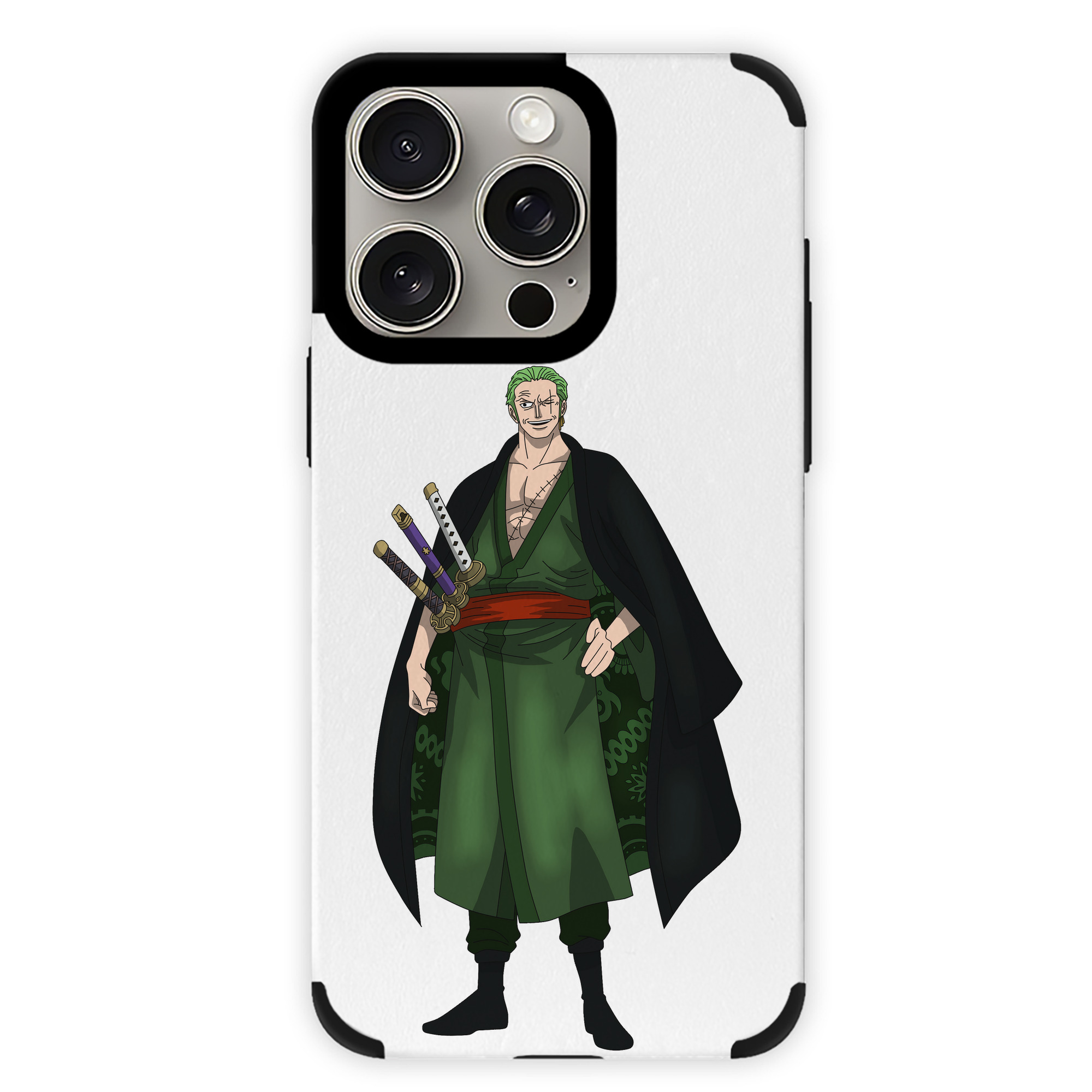 （画像用） ワンピース ロロノア・ゾロ ONE PIECE Roronoa Zoro 【iPhone15ProMax対応】 PUレザー スマホケース 耐衝撃＆黄変防止