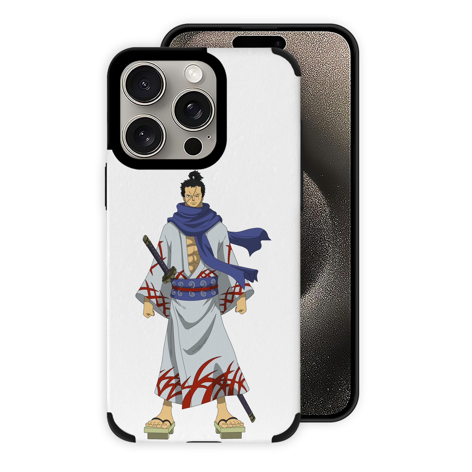 （画像用） ワンピース ロロノア・ゾロ ONE PIECE Roronoa Zoro 【iPhone15ProMax対応】 PUレザー スマホケース 耐衝撃＆黄変防止