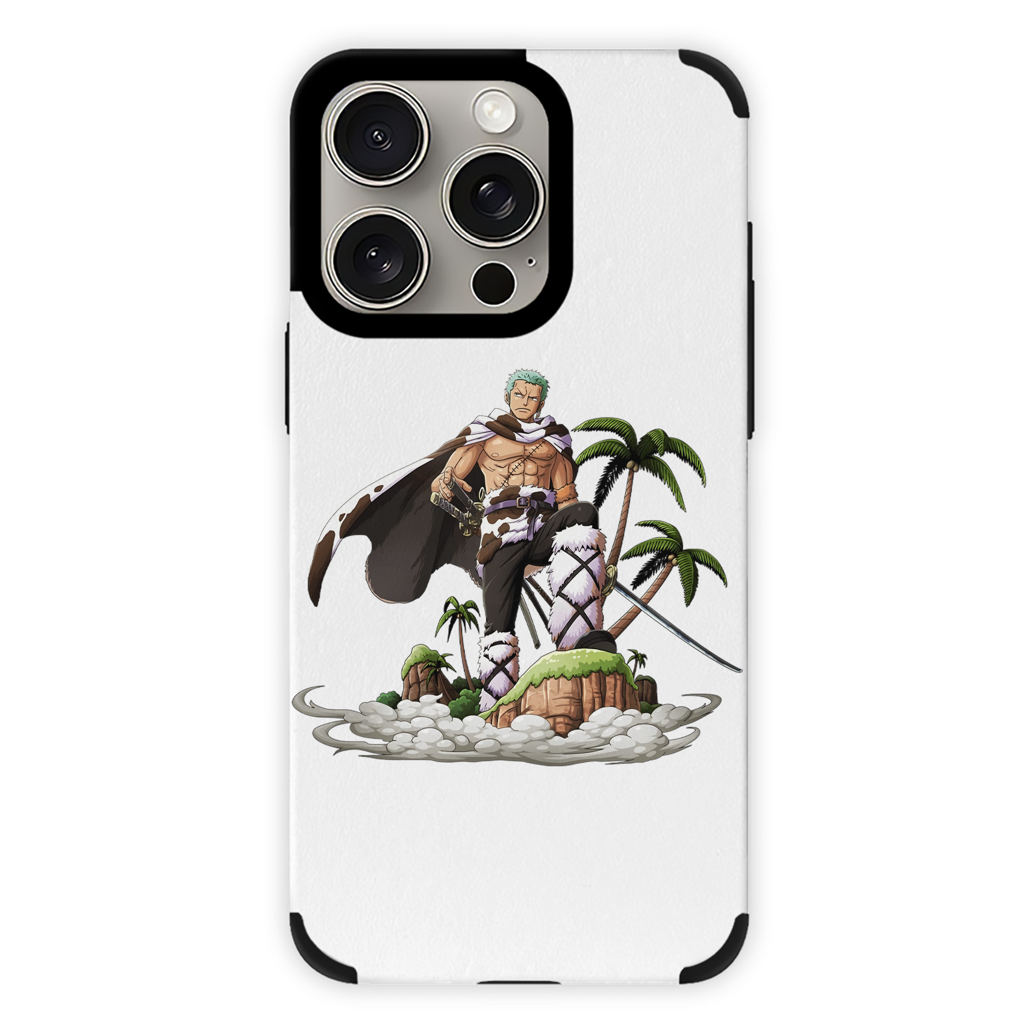 （画像用） ワンピース ロロノア・ゾロ ONE PIECE Roronoa Zoro 【iPhone15ProMax対応】 PUレザー スマホケース 耐衝撃＆黄変防止