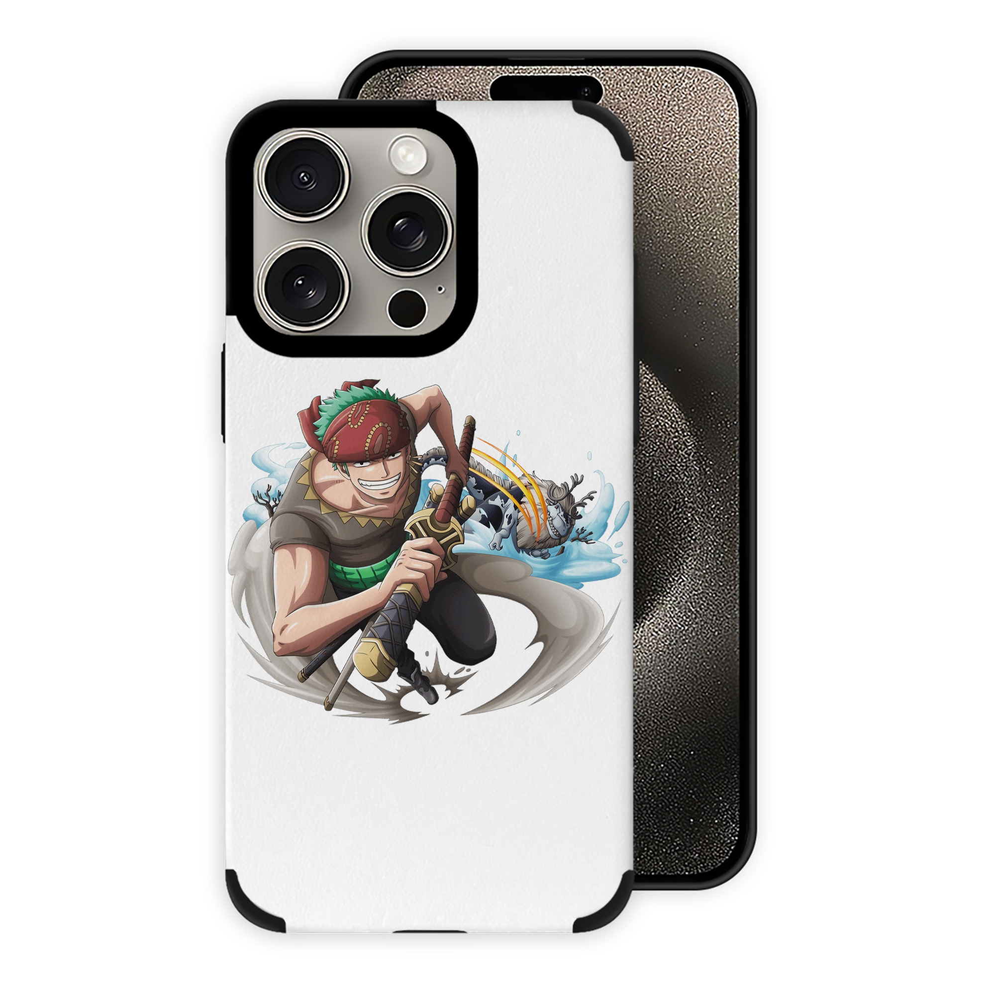 （画像用） ワンピース ロロノア・ゾロ ONE PIECE Roronoa Zoro 【iPhone15ProMax対応】 PUレザー スマホケース 耐衝撃＆黄変防止