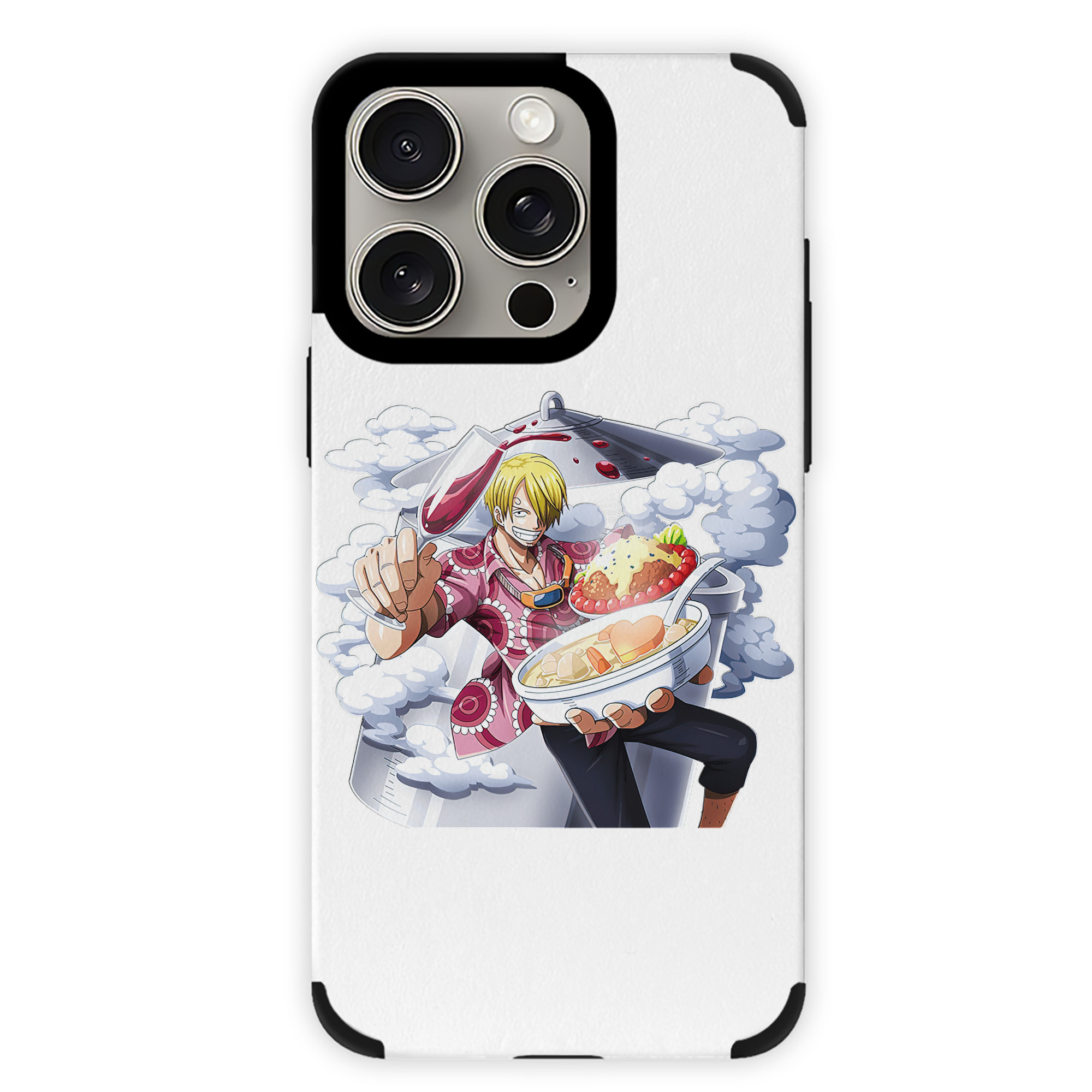 （画像用） ワンピース サンジ ONE PIECE Sanji 【iPhone15ProMax対応】 PUレザー スマホケース 耐衝撃＆黄変防止