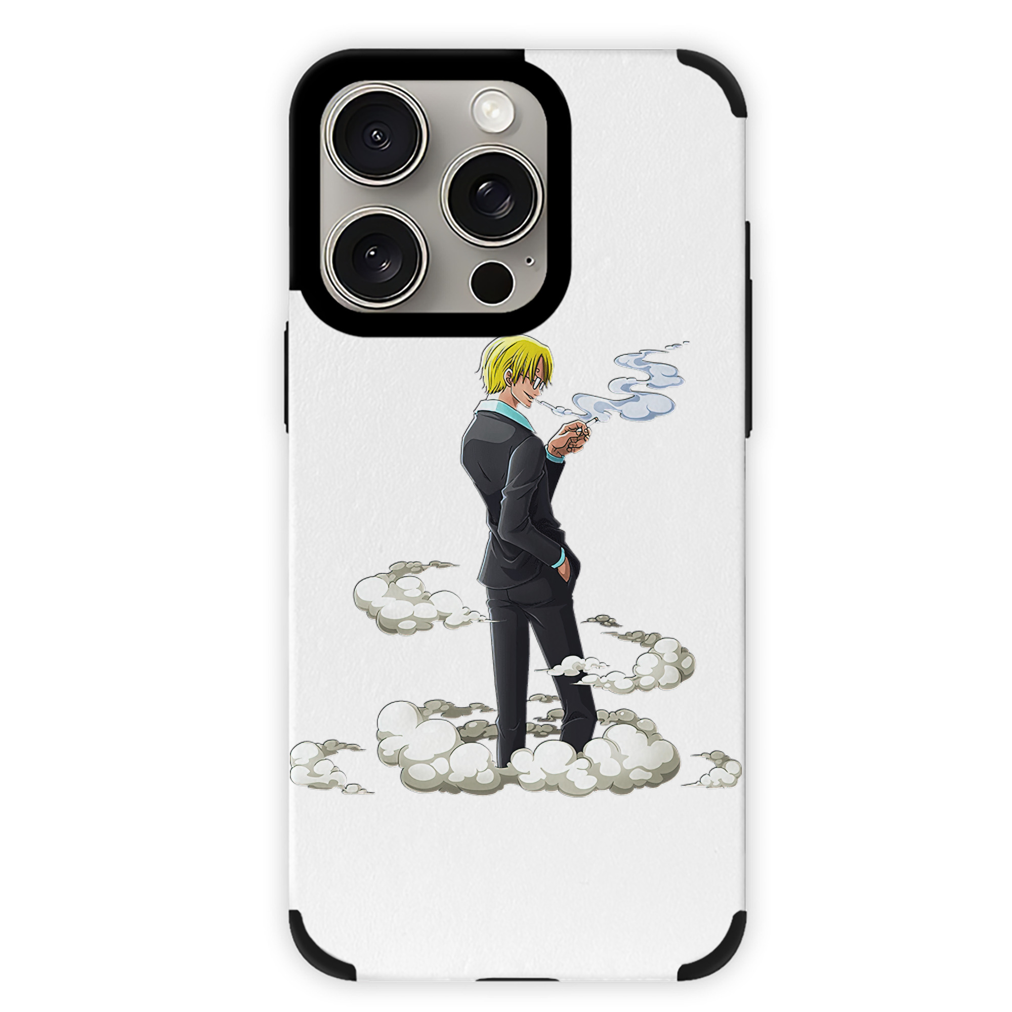 （画像用） ワンピース サンジ ONE PIECE Sanji 【iPhone15ProMax対応】 PUレザー スマホケース 耐衝撃＆黄変防止